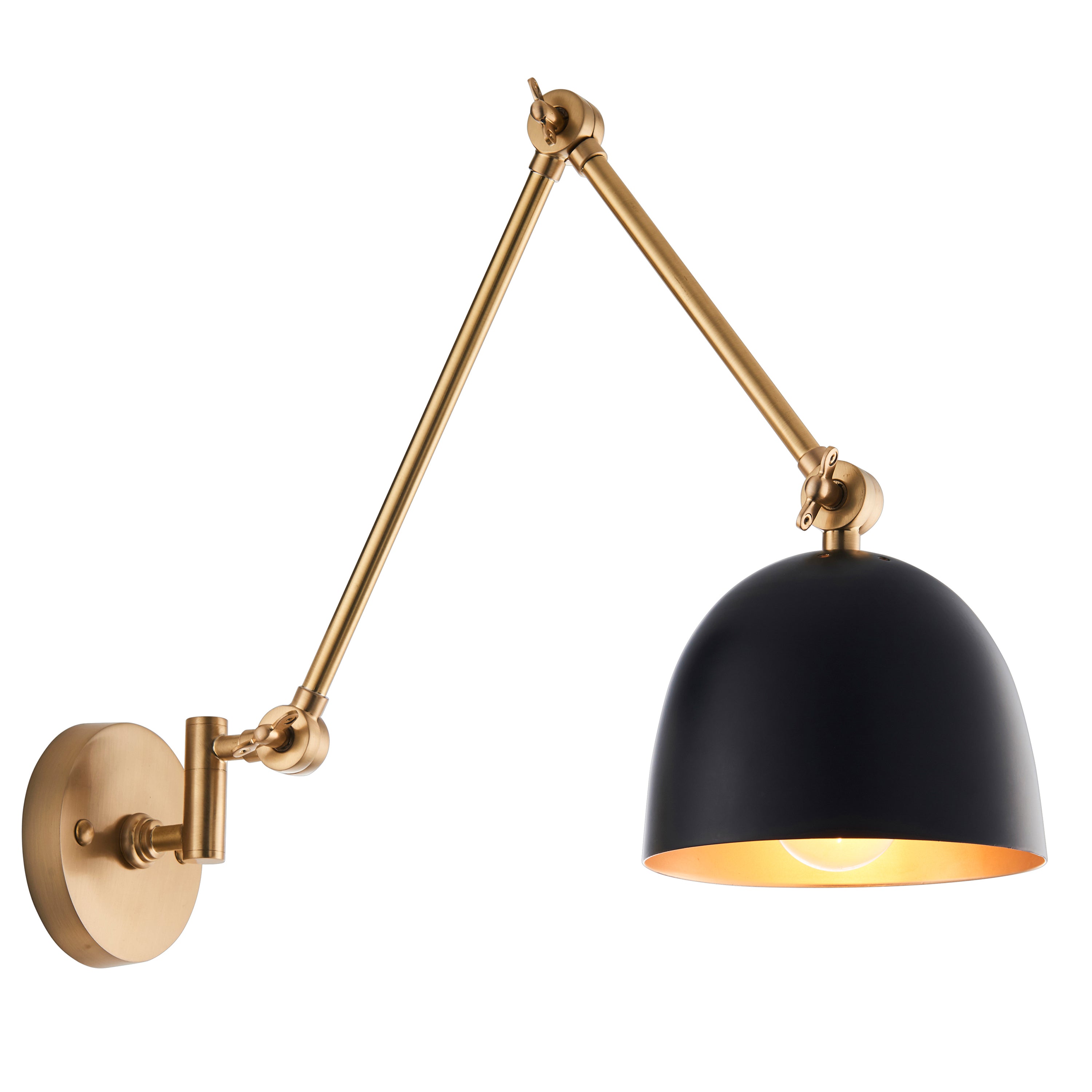 Lehal 1 Wall Light Antique Brass - Brass / Steel | Migo Interiors
