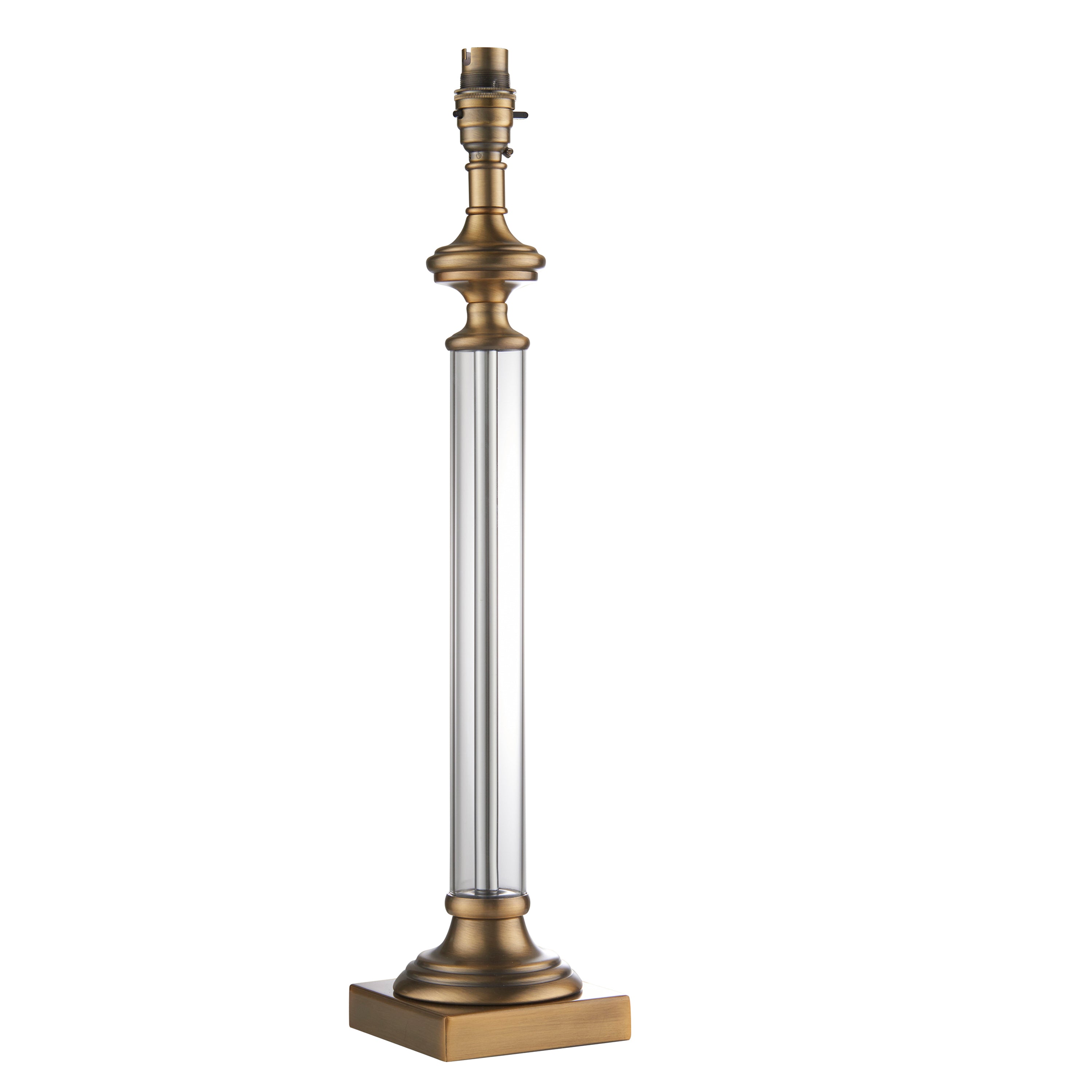 Avebury 1 Table Light Antique Brass - Steel / Glass | Migo Interiors