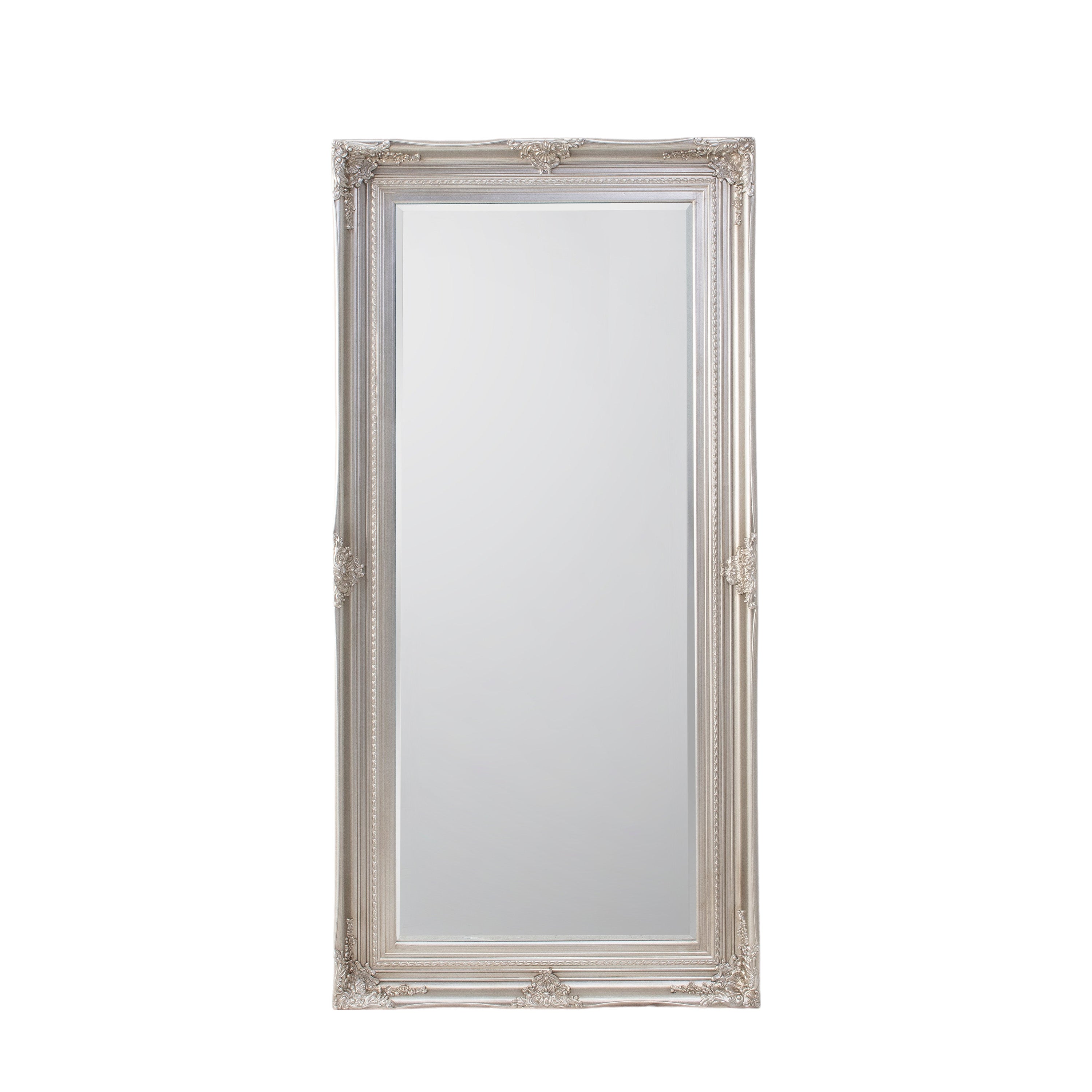 Hampshire Leaner Mirror Antique Silver - Glass / Resin / Wood | Migo Interiors