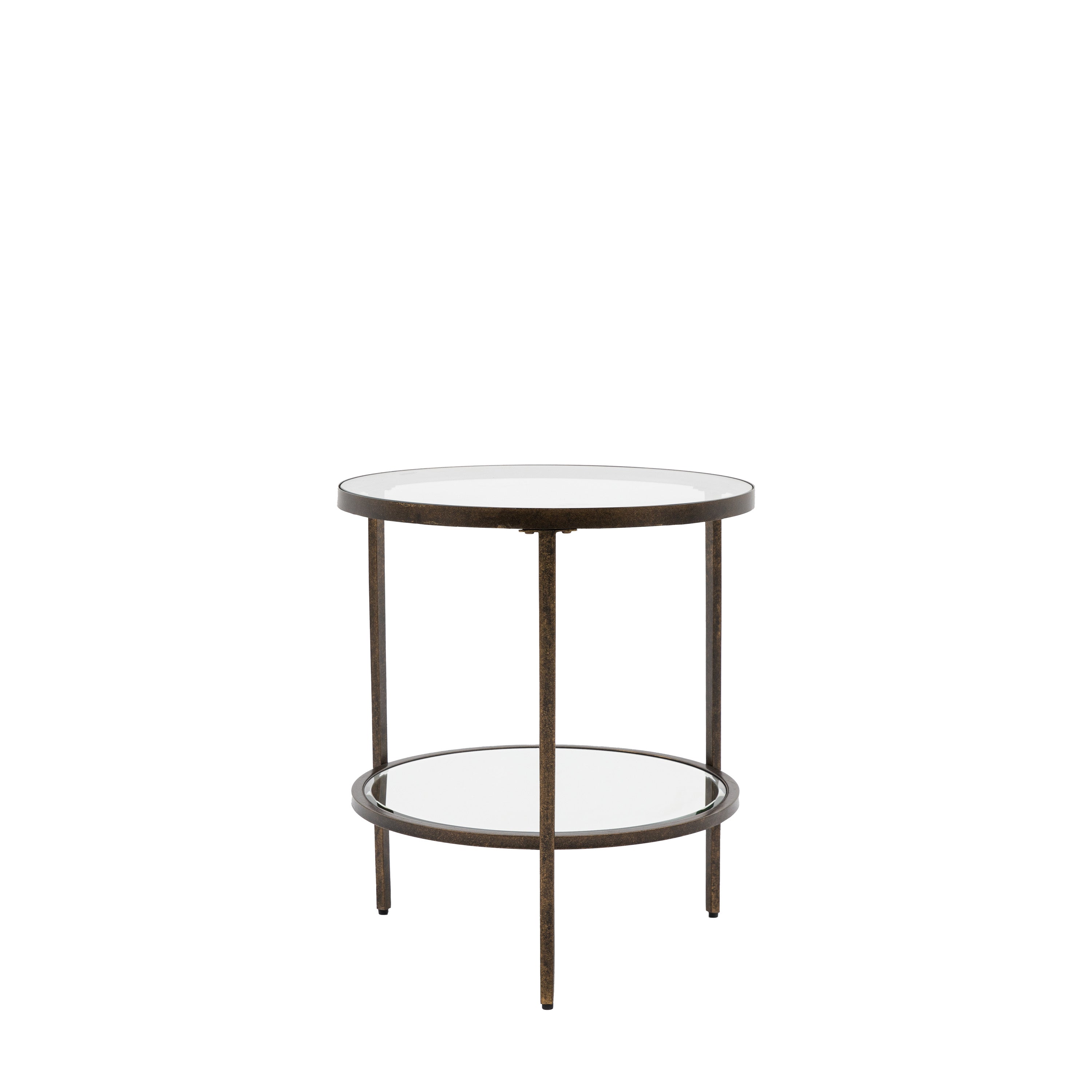 Hudson Side Table - Glass / MDF / Metal | Migo Interiors