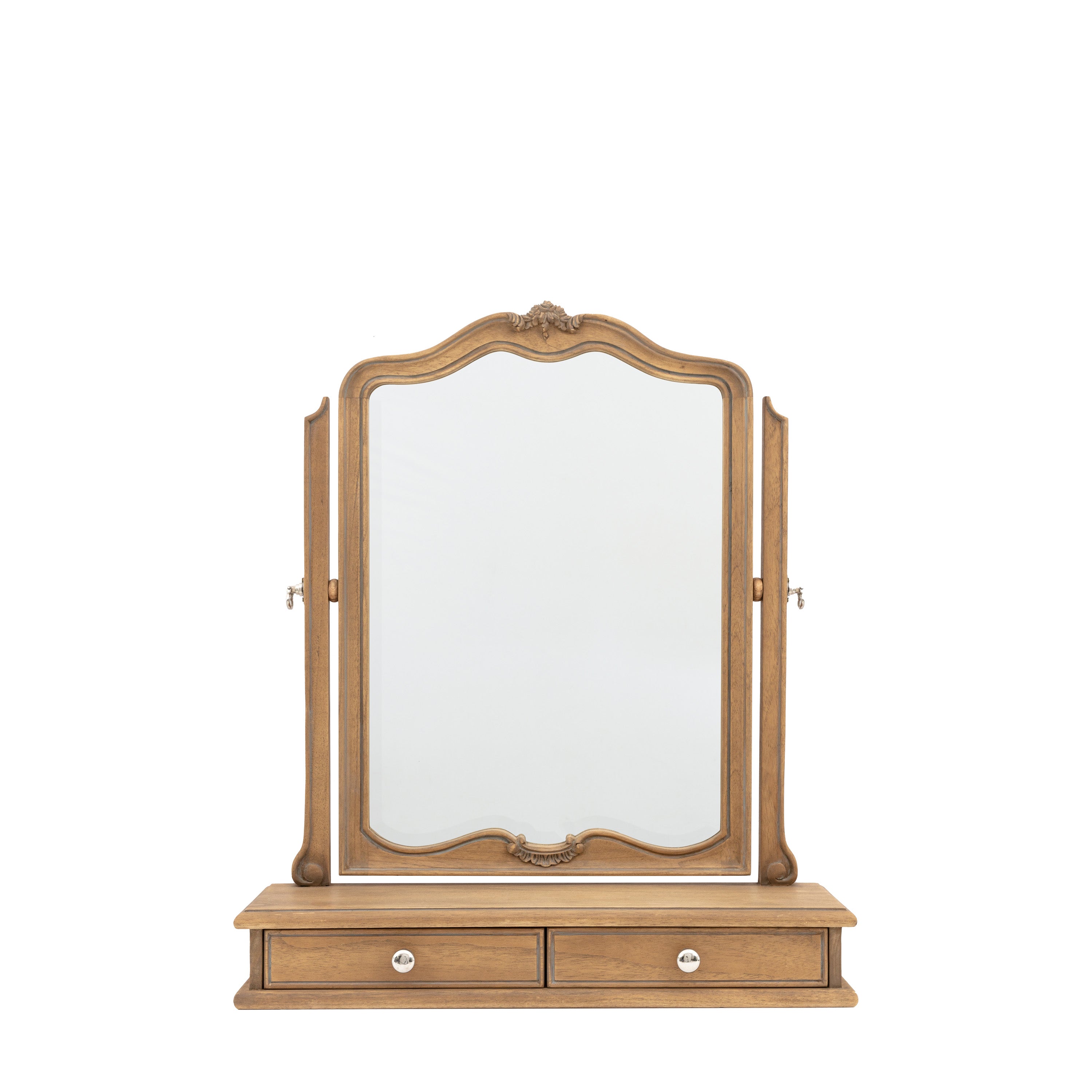 Chic Dressing Table Mirror Weathered - Glass / Mindi Ash | Migo Interiors