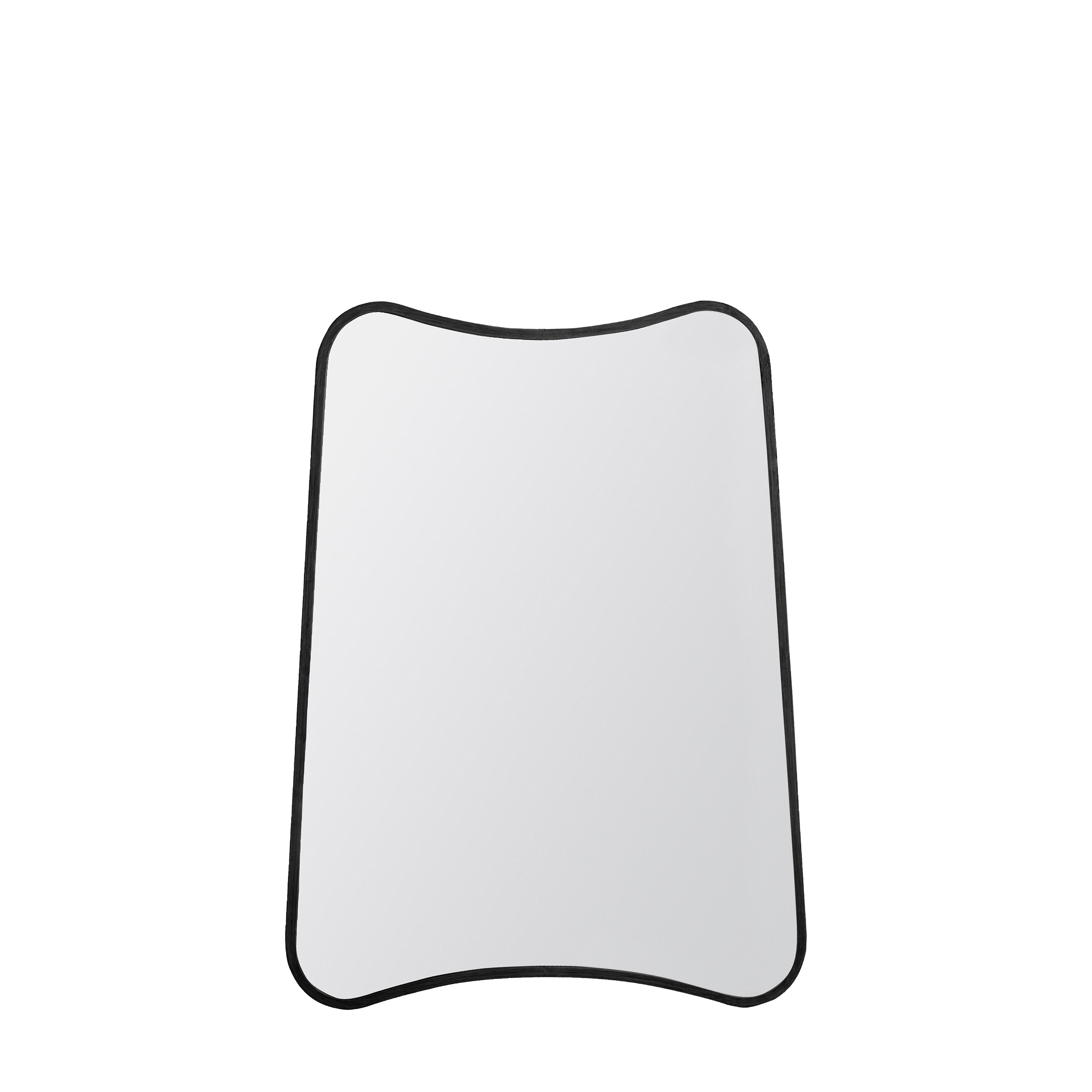 Kurva Rectangle Mirror Black - Glass / Metal | Migo Interiors