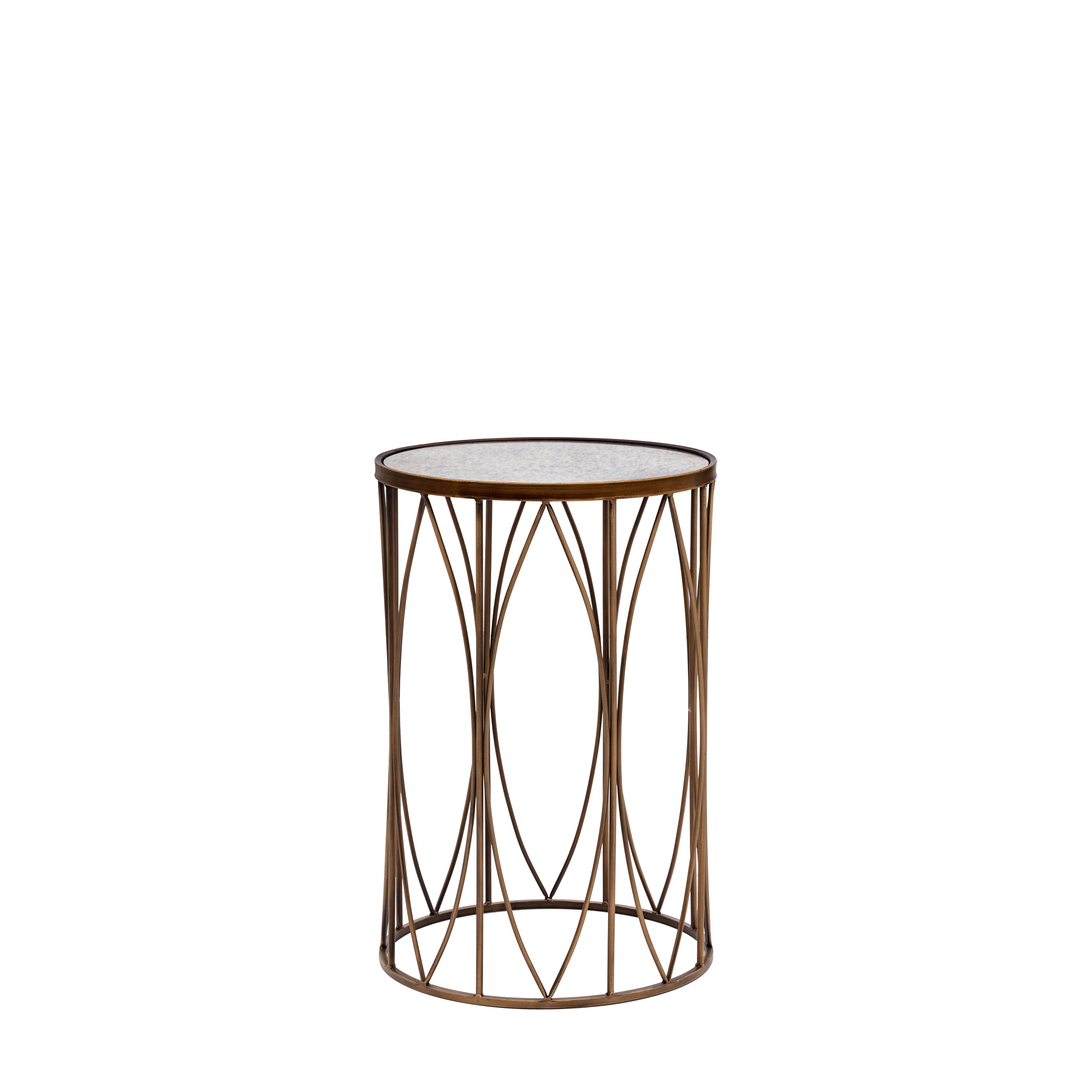 Highgate SideTable - Glass / Metal | Migo Interiors