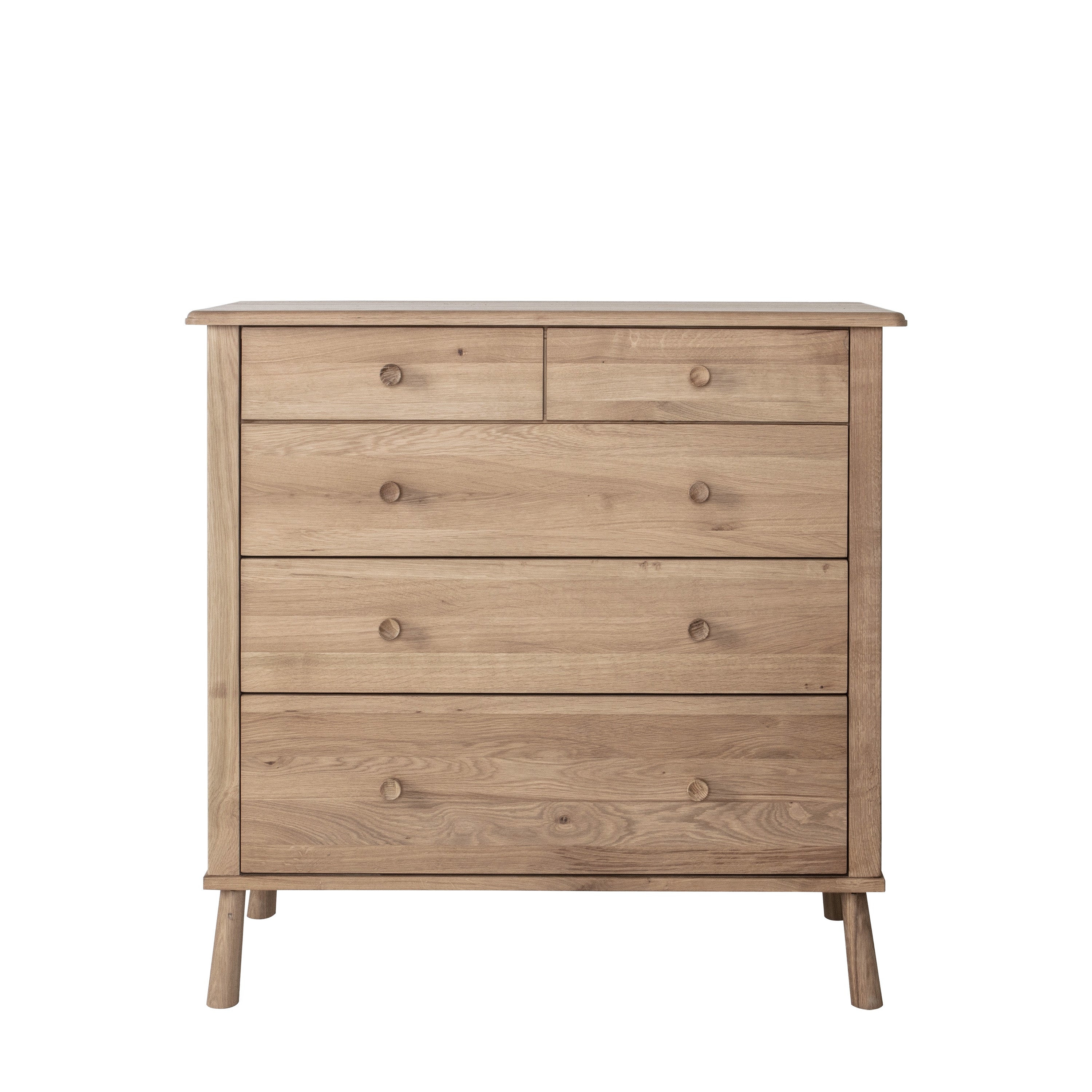 Wycombe 5 Drawer Chest - MDF / Oak / Pine | Migo Interiors