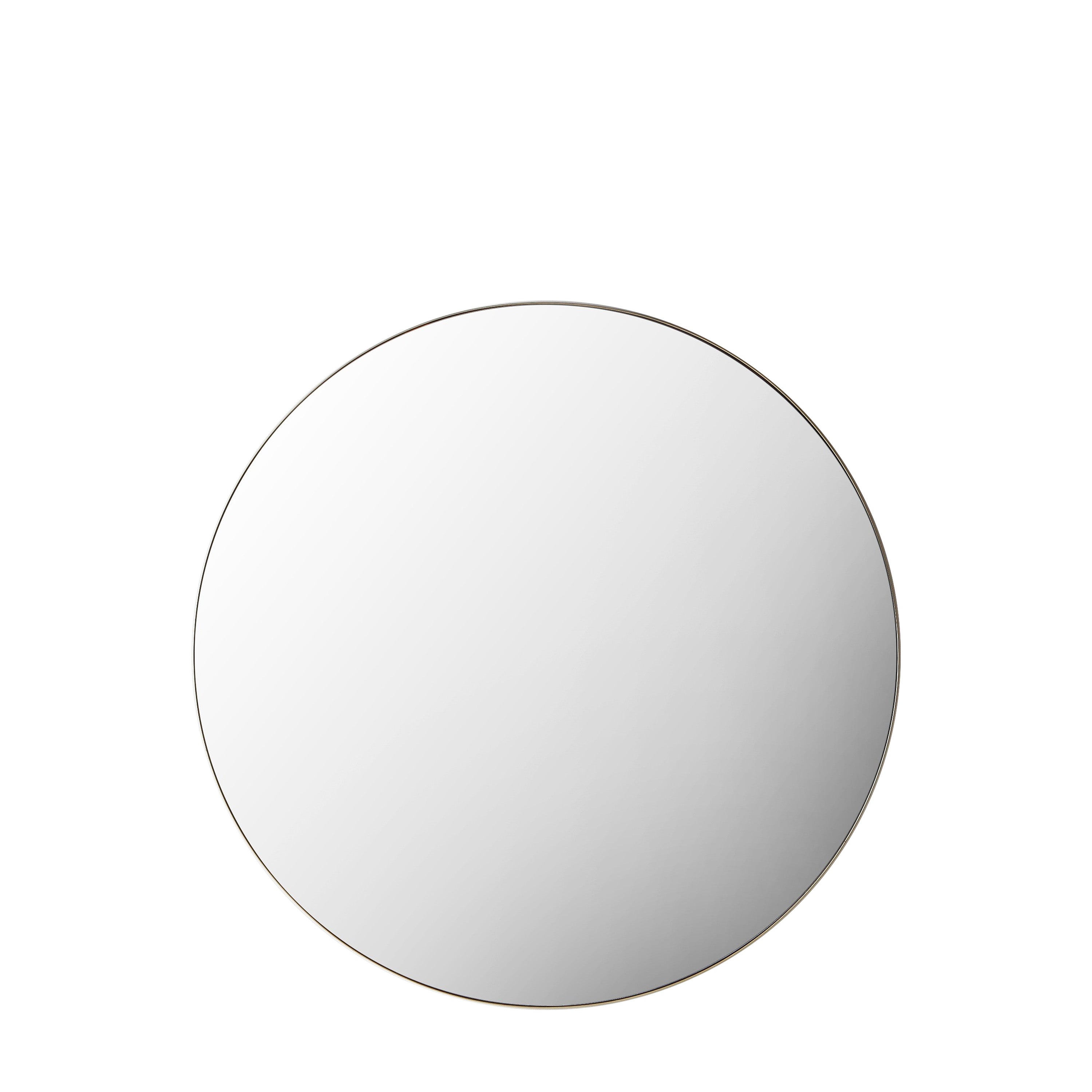 Hayle Round Mirror Champagne - Glass / MDF / Metal | Migo Interiors