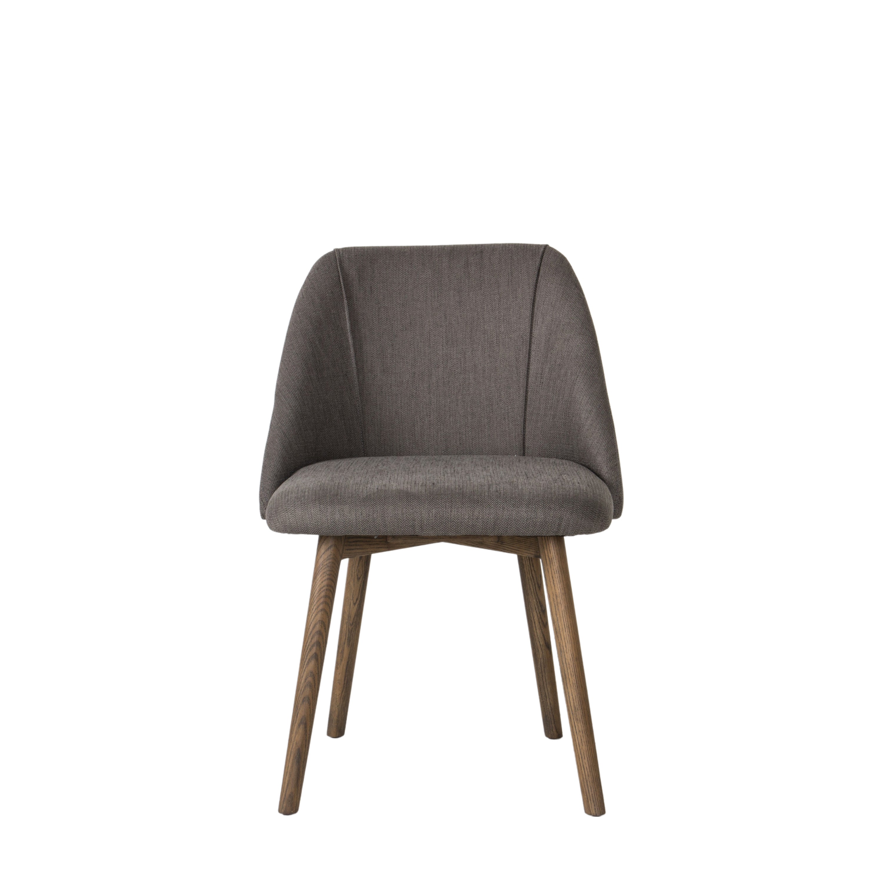 Elliot Dining Chair Slate Grey (2pk) - Ash / Linen / Polyester | Migo Interiors