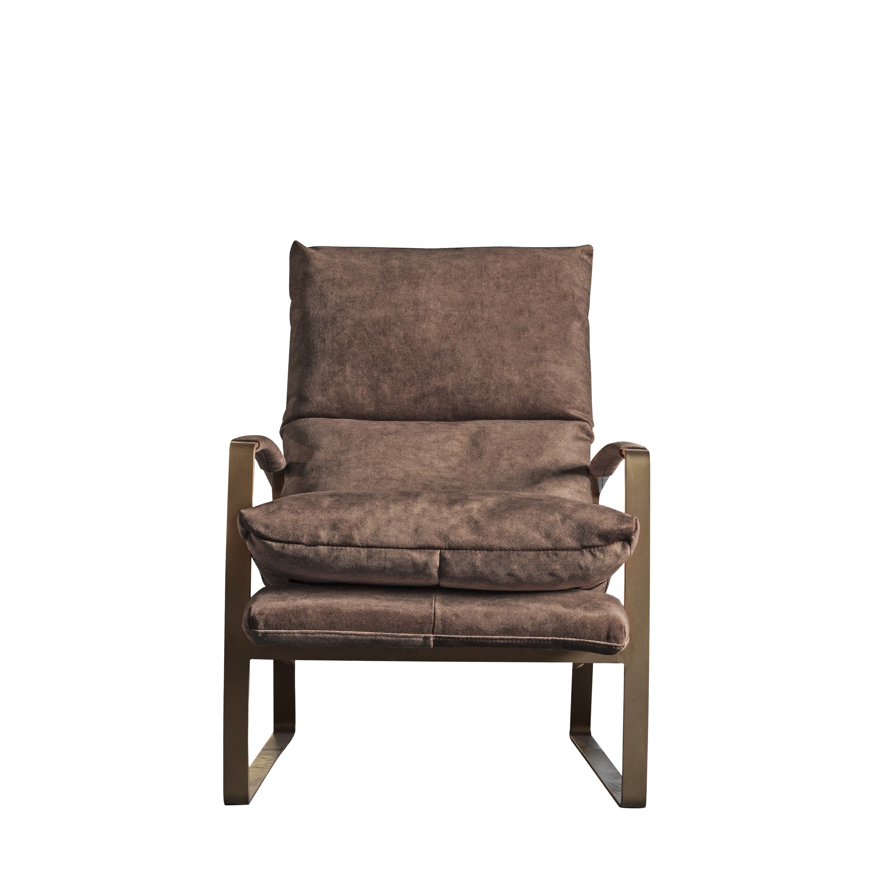 Fabien Lounger Mineral - Fabric / Iron / Polycotton Fibre | Migo Interiors