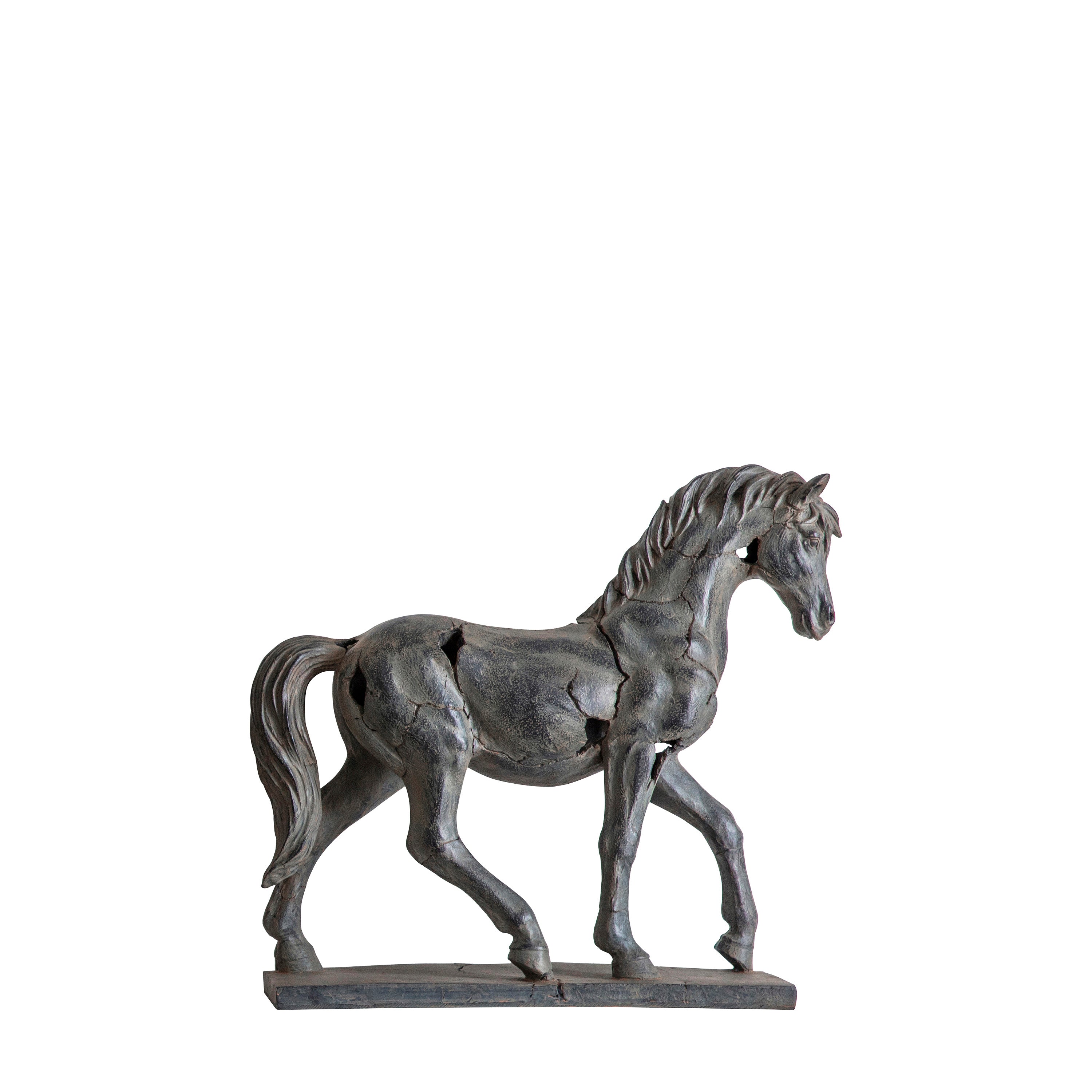 Tamir Antique Horse Statue - Resin | Migo Interiors