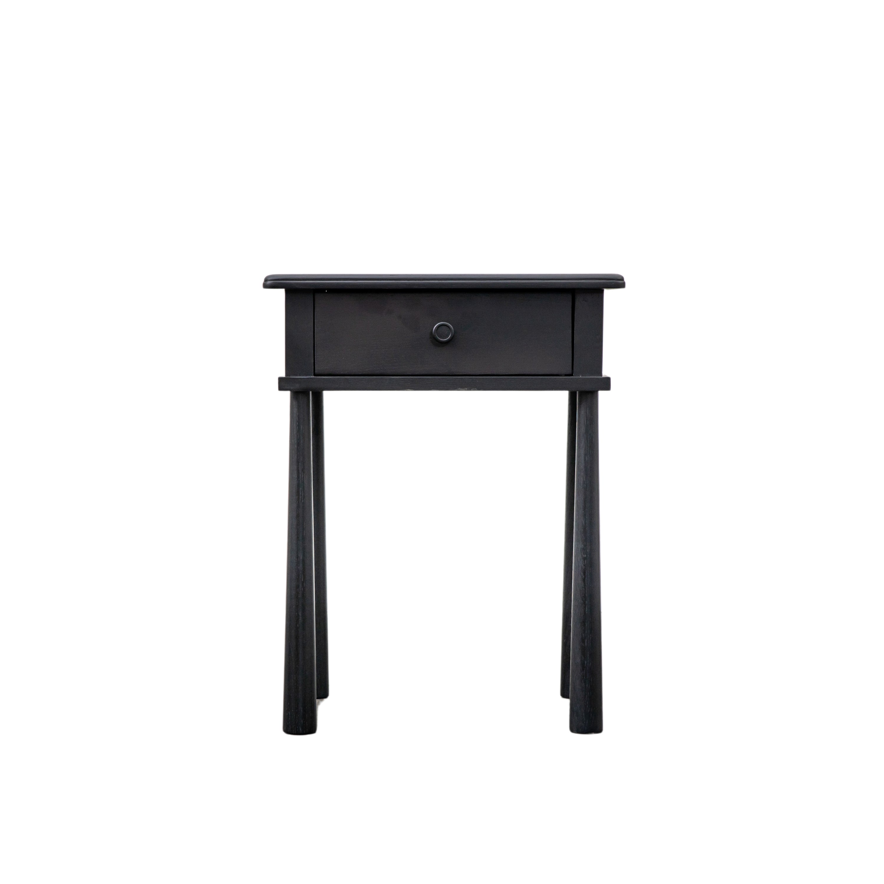 Wycombe 1 Drawer Bedside Black - MDF / Oak / Pine | Migo Interiors