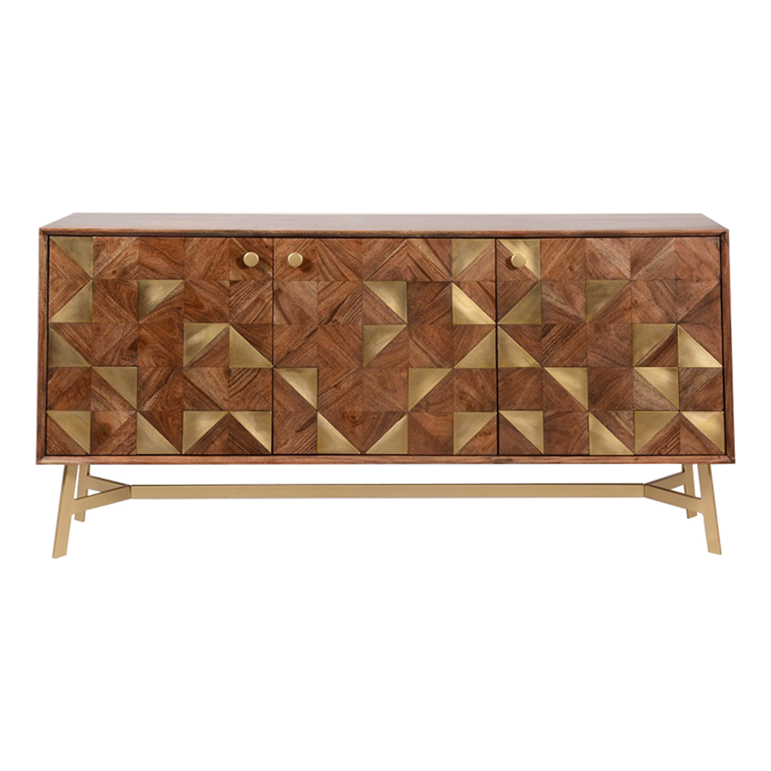 Tate 3 door Sideboard - Acacia / Iron / MDF | Migo Interiors