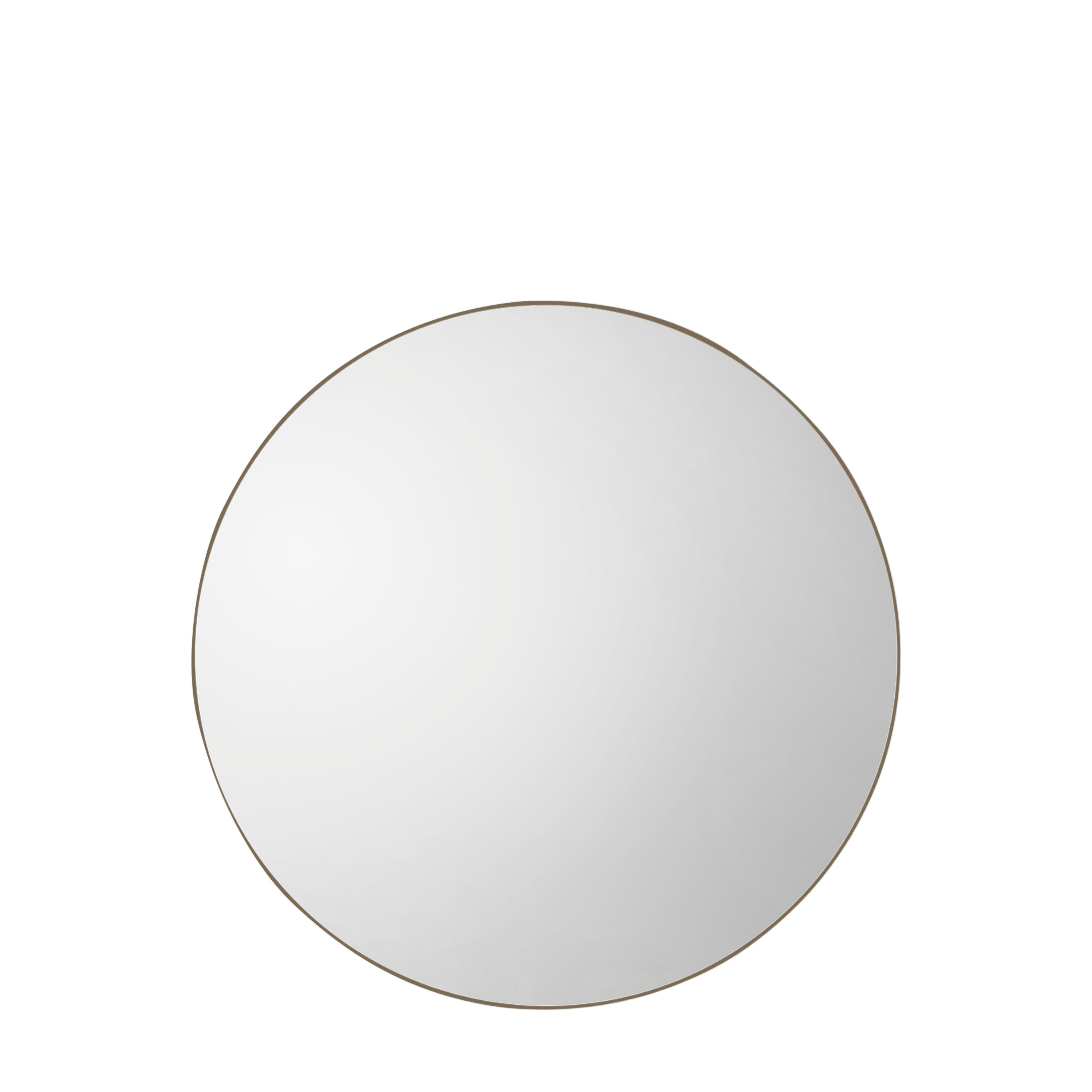 Bowie Round Mirror Champagne - Glass / MDF / Metal | Migo Interiors
