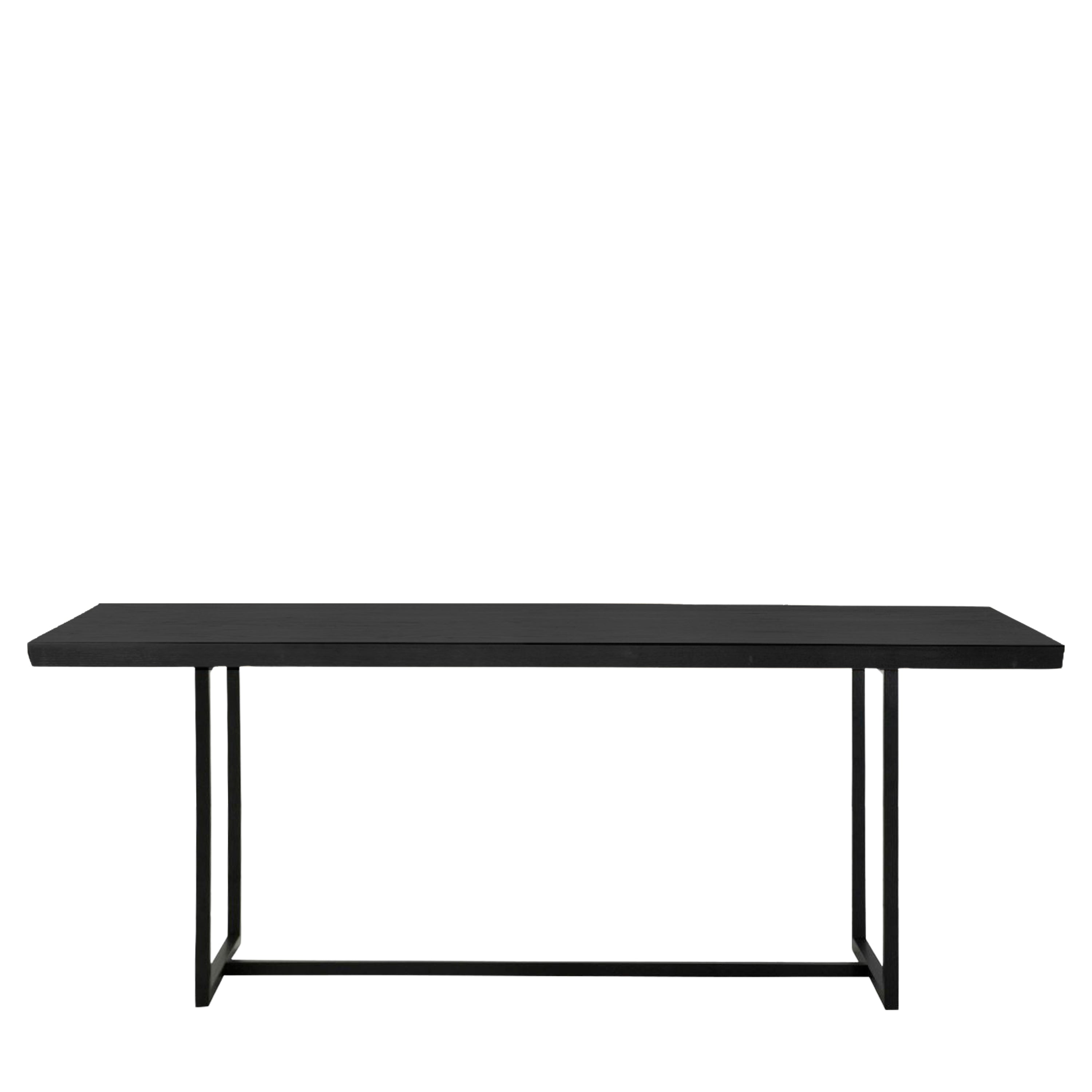 Forden Dining Table Black - MDF / Metal / Wood | Migo Interiors