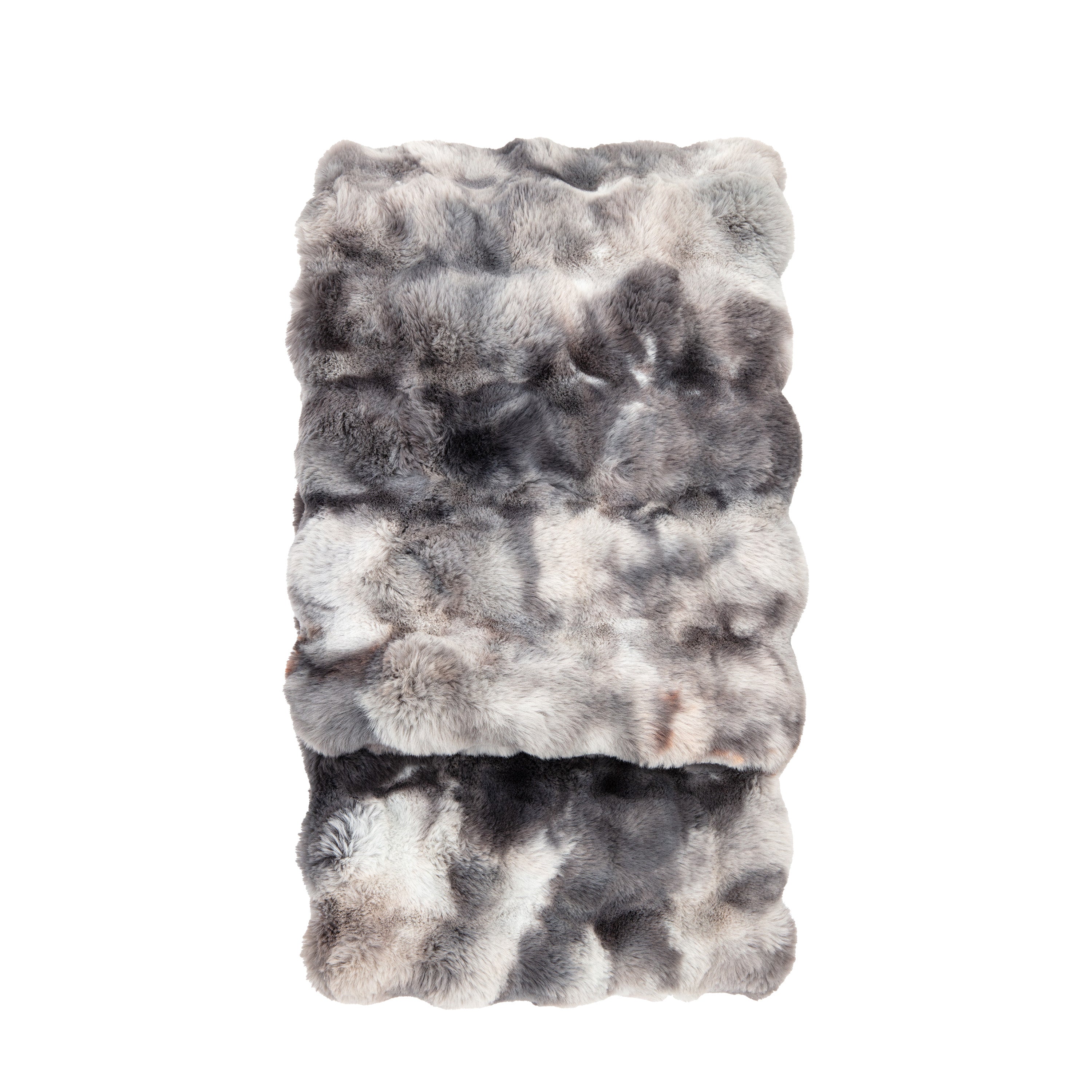 Marshmallow Rabbit Faux Fur Throw - Polyester | Migo Interiors
