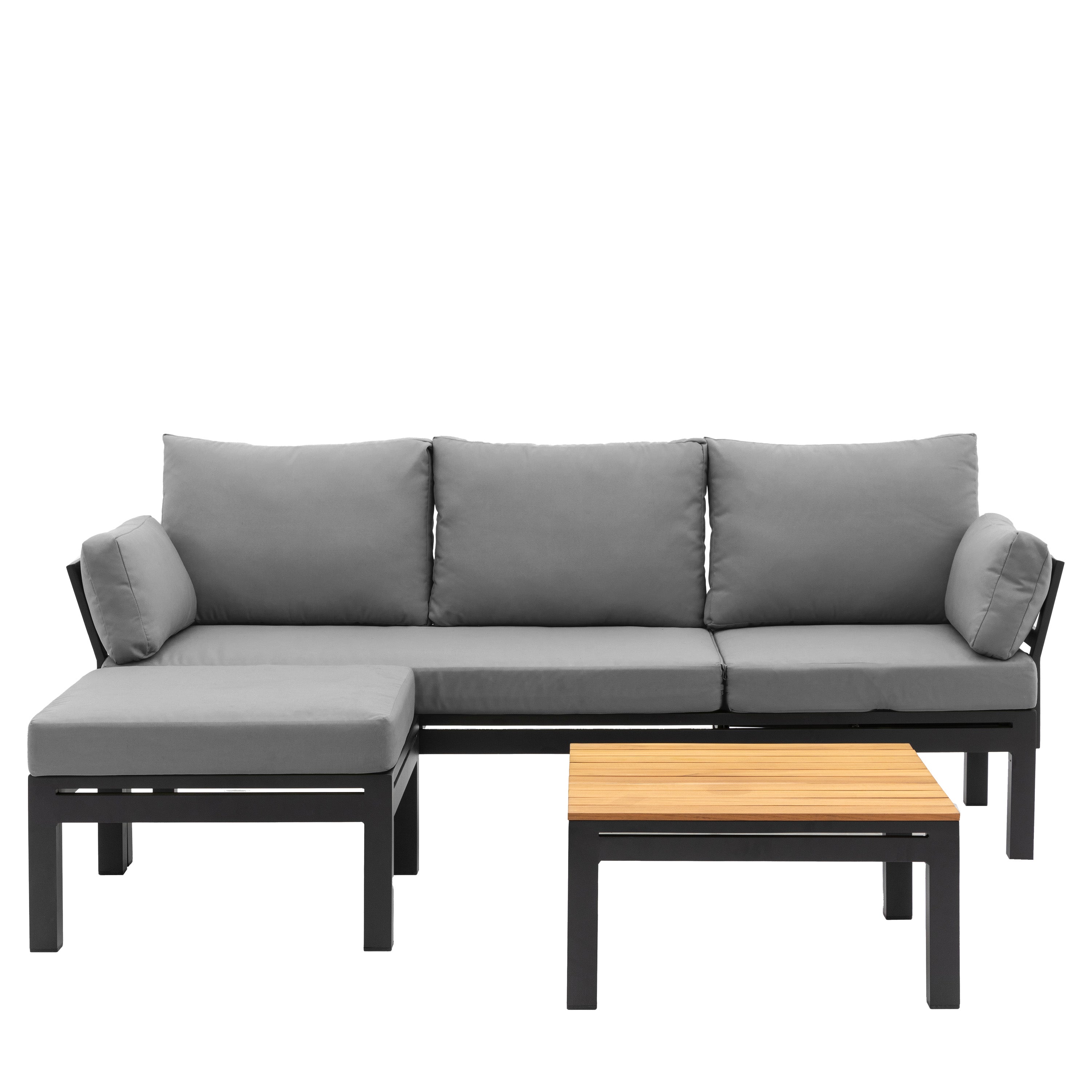 Pescara Lounge Set - Aluminium / Polyester Fibre / Teak | Migo Interiors