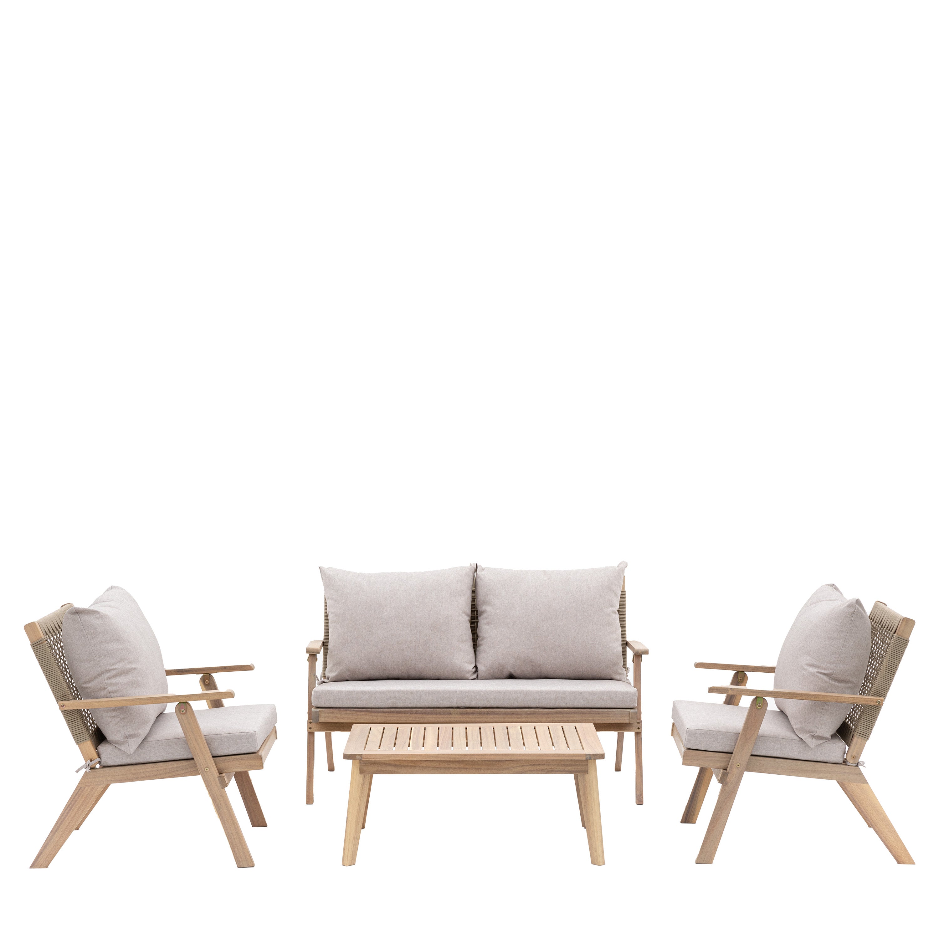 Marina Lounge Set - Acacia / Foam / Rope / Polyester / Fibre | Migo Interiors