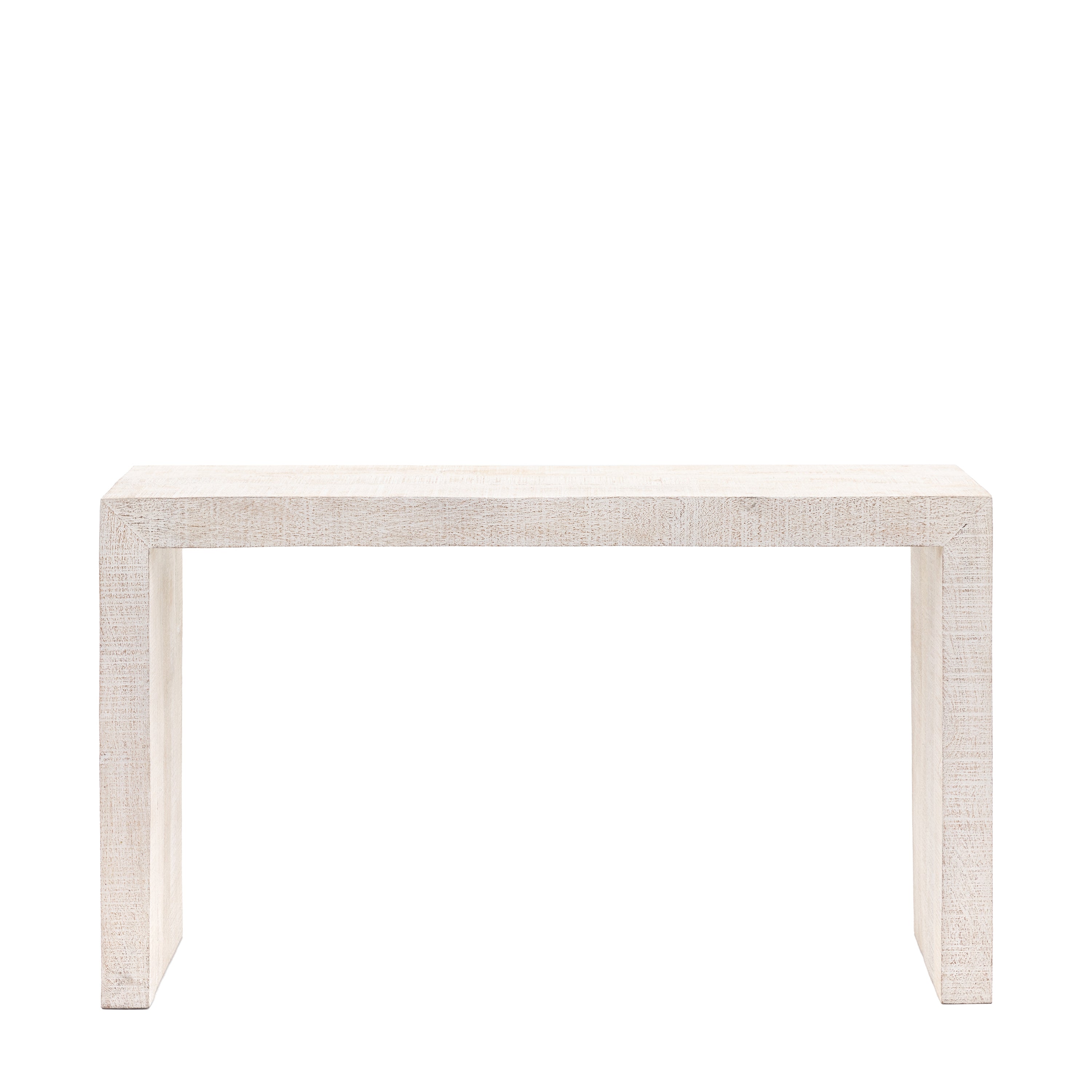 Iowa Console Whitewash - Mango Wood / Mango Wood Veneer | Migo Interiors