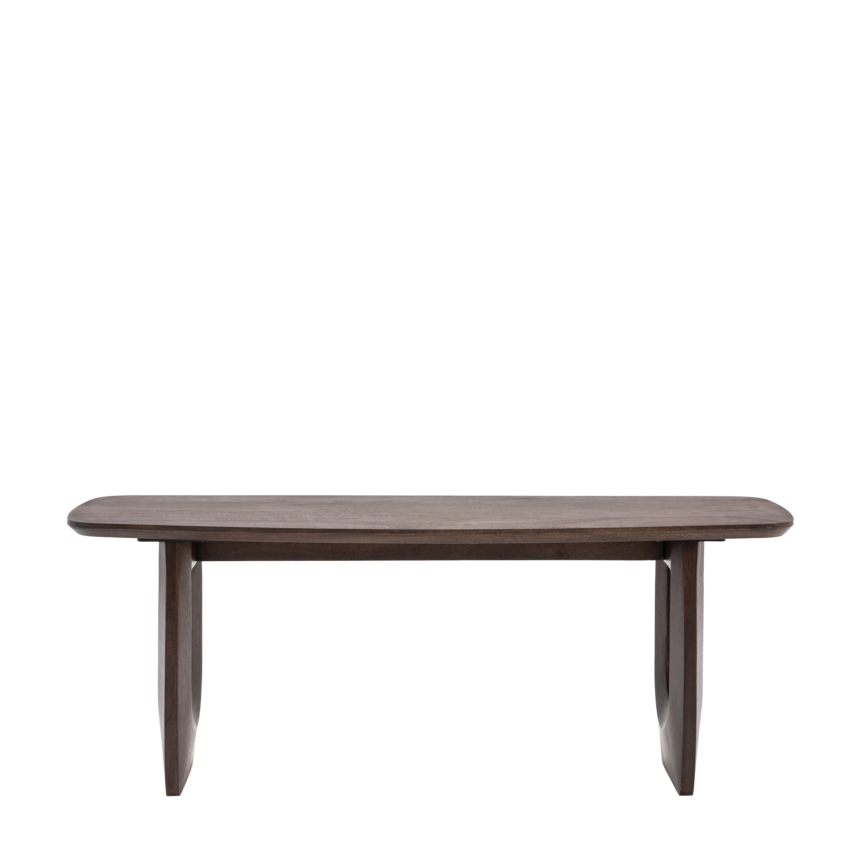Arc Dining Bench - Mango Wood / Metal Plate | Migo Interiors