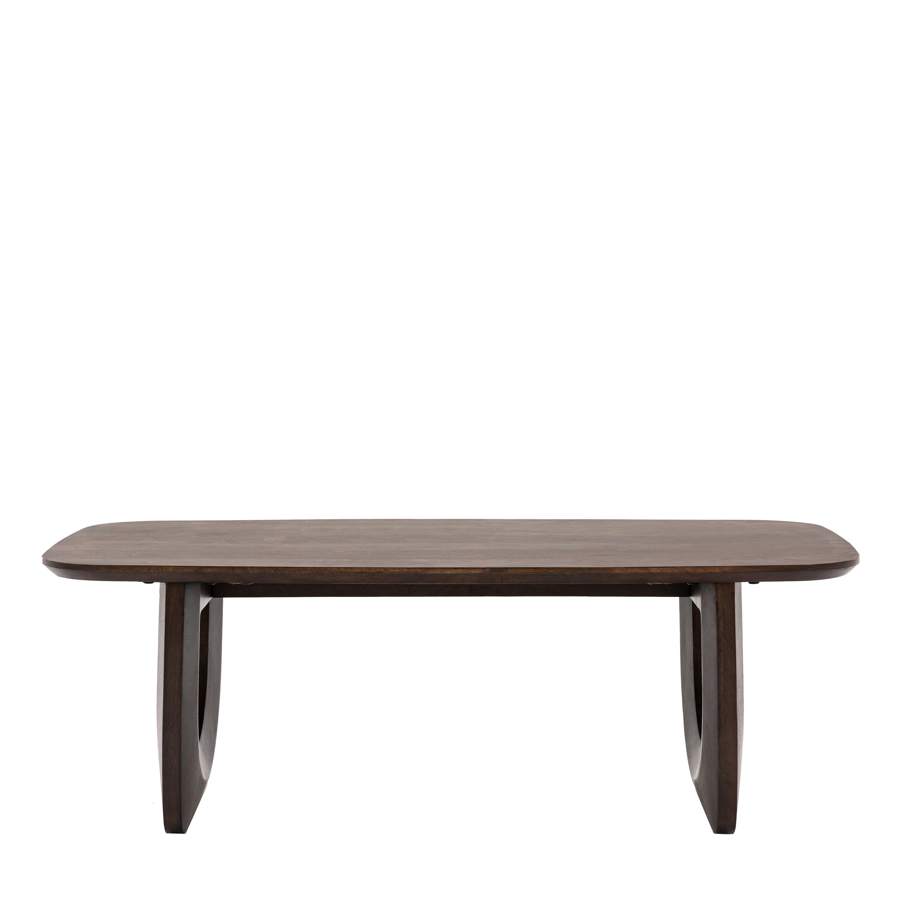 Arc Coffee Table - Mango Wood / Metal Plate | Migo Interiors