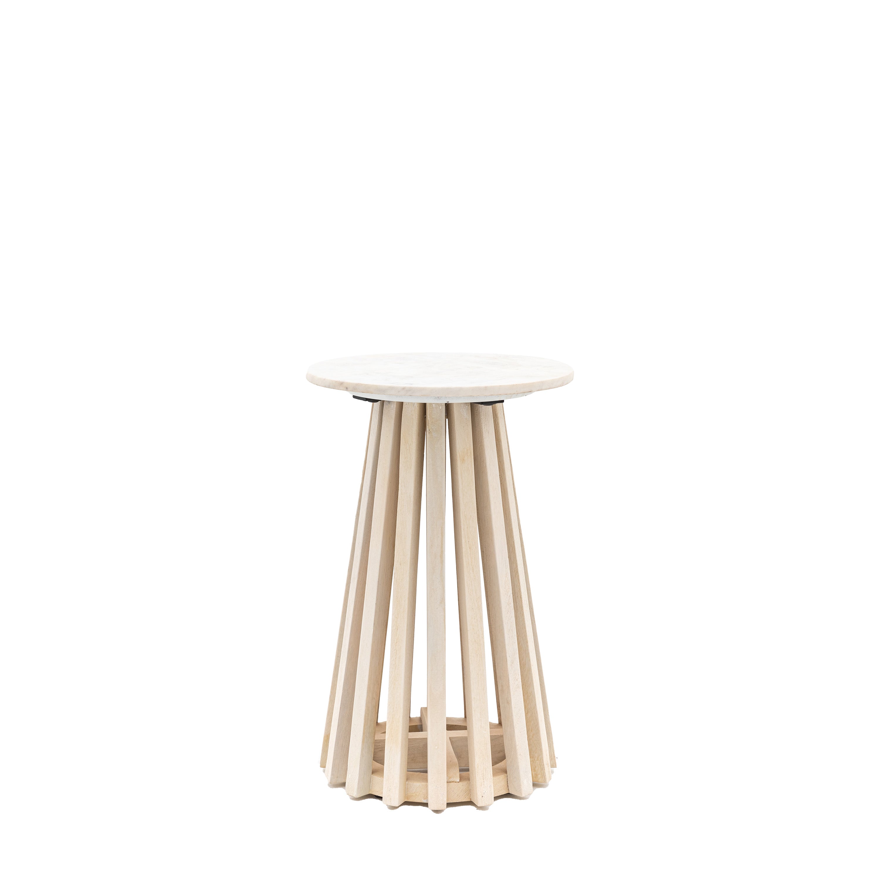 Soho Side Table - Marble / Mango Wood | Migo Interiors