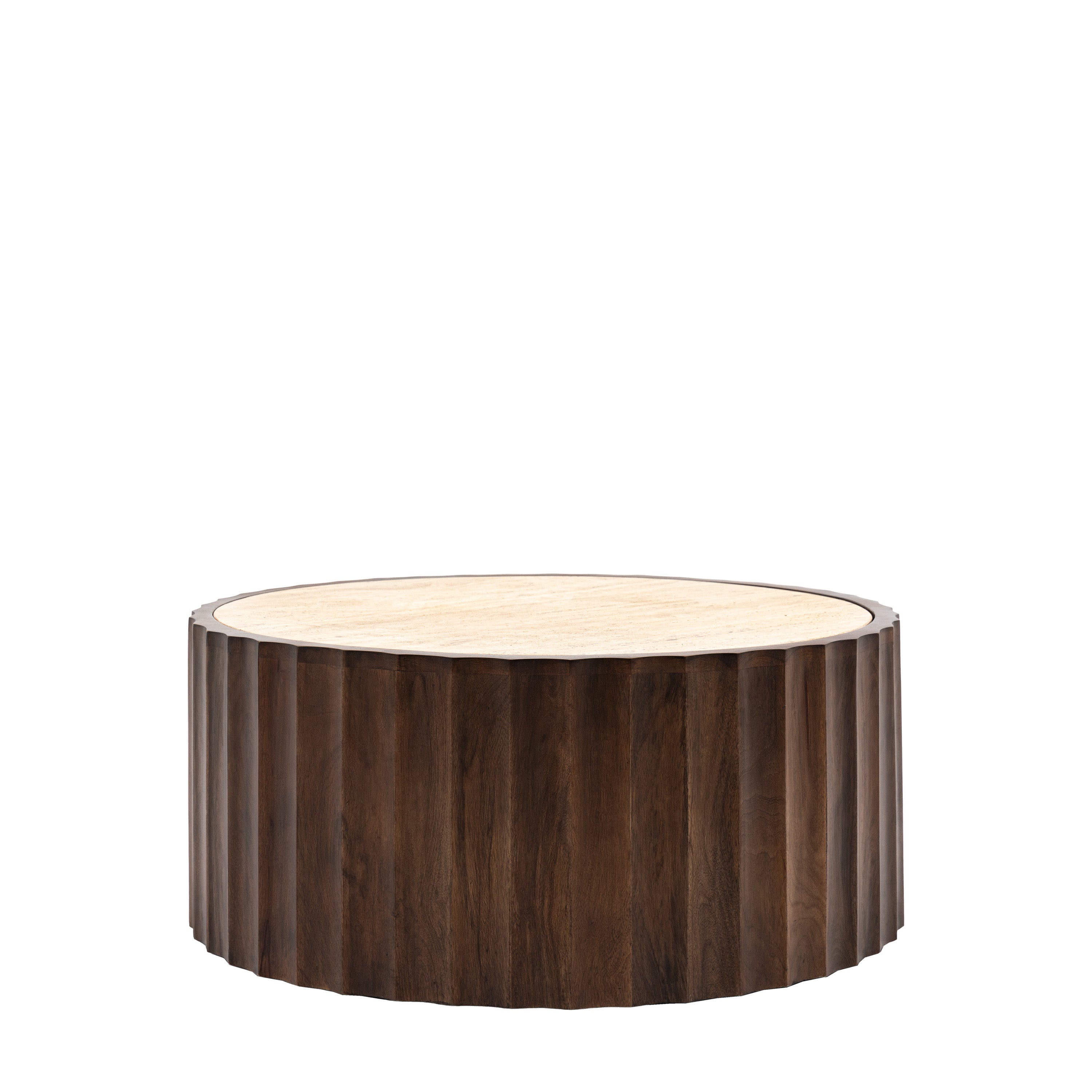 Cascia Coffee Table - Travertine / Mango Wood | Migo Interiors