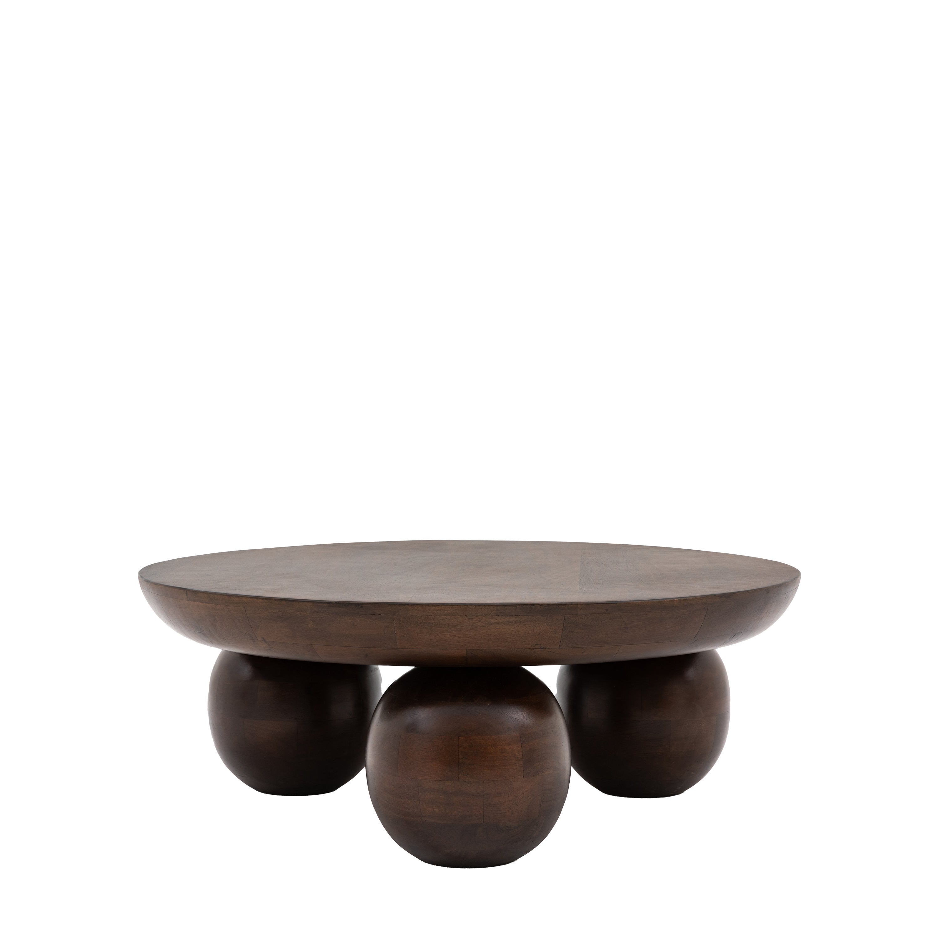 Sculpt Round Coffee Table - Mango Wood | Migo Interiors