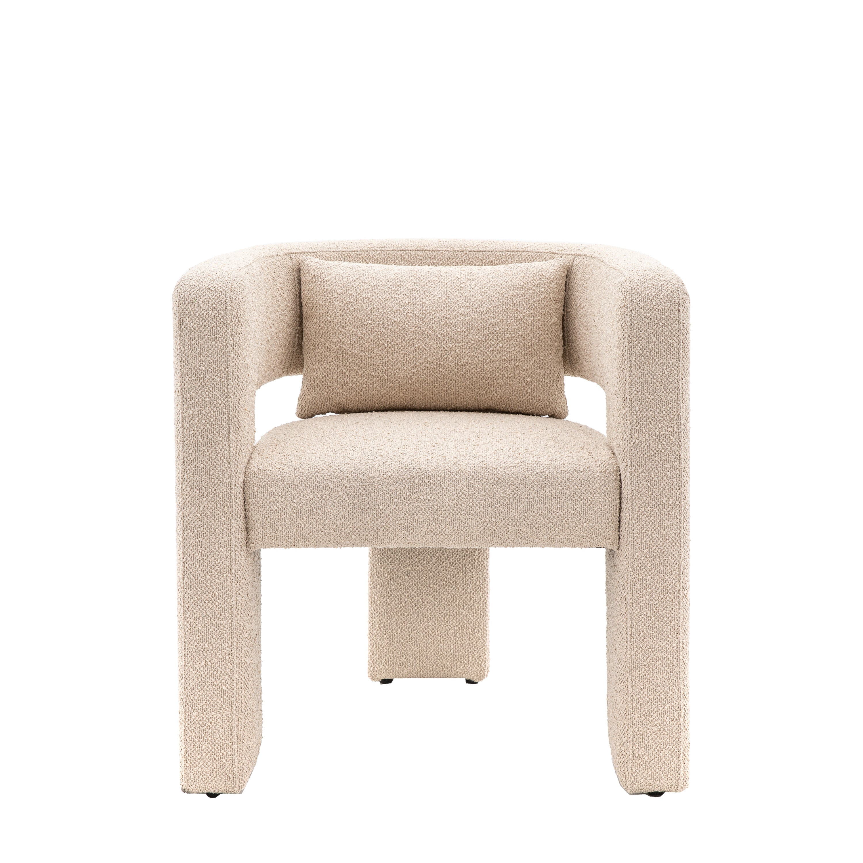 Arezzo Armchair Taupe - Solid Oak / Plywood / Polyester / Foam / Polyfibre | Migo Interiors
