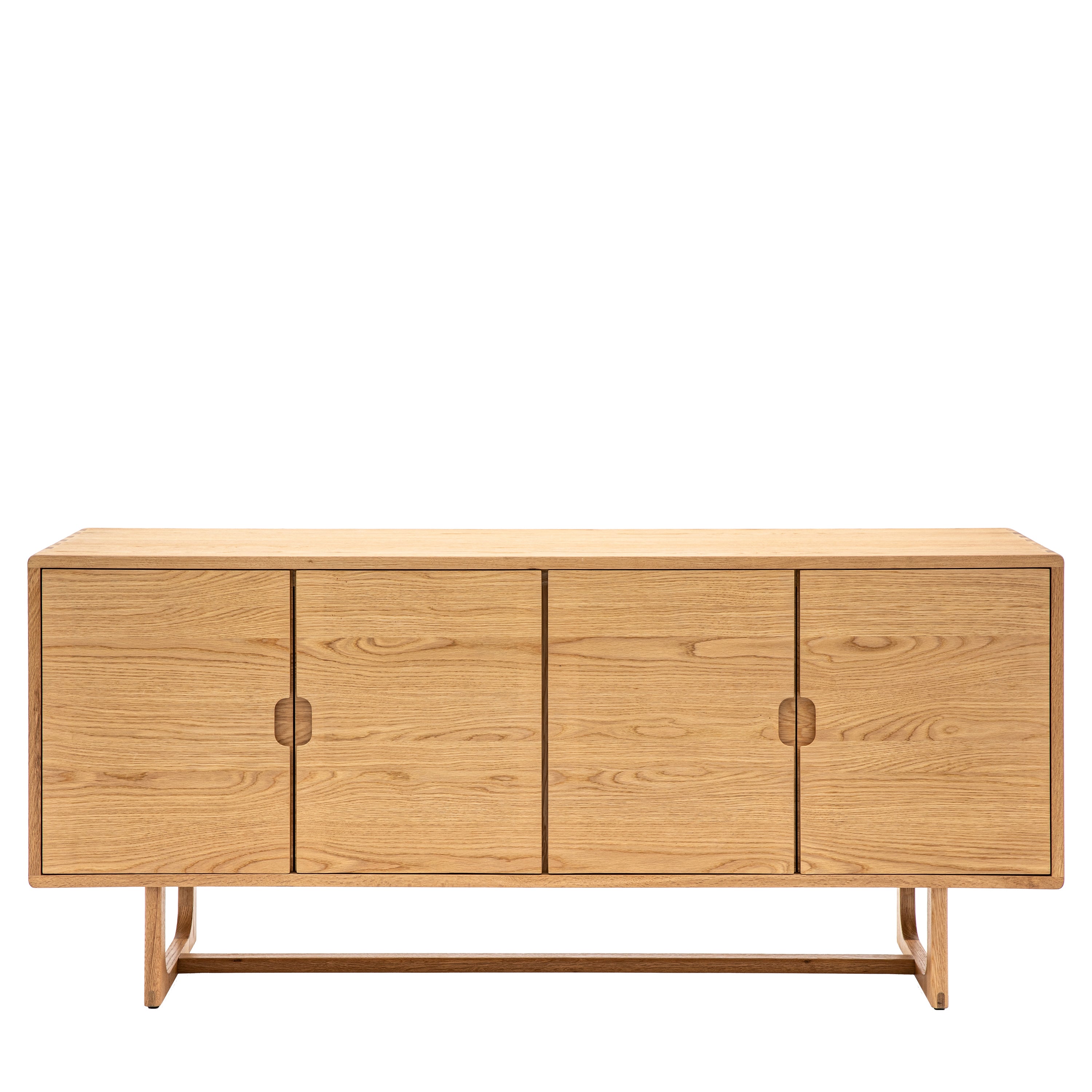 Craft 4 Door Sideboard Natural - Oak / Oak Veneered MDF | Migo Interiors