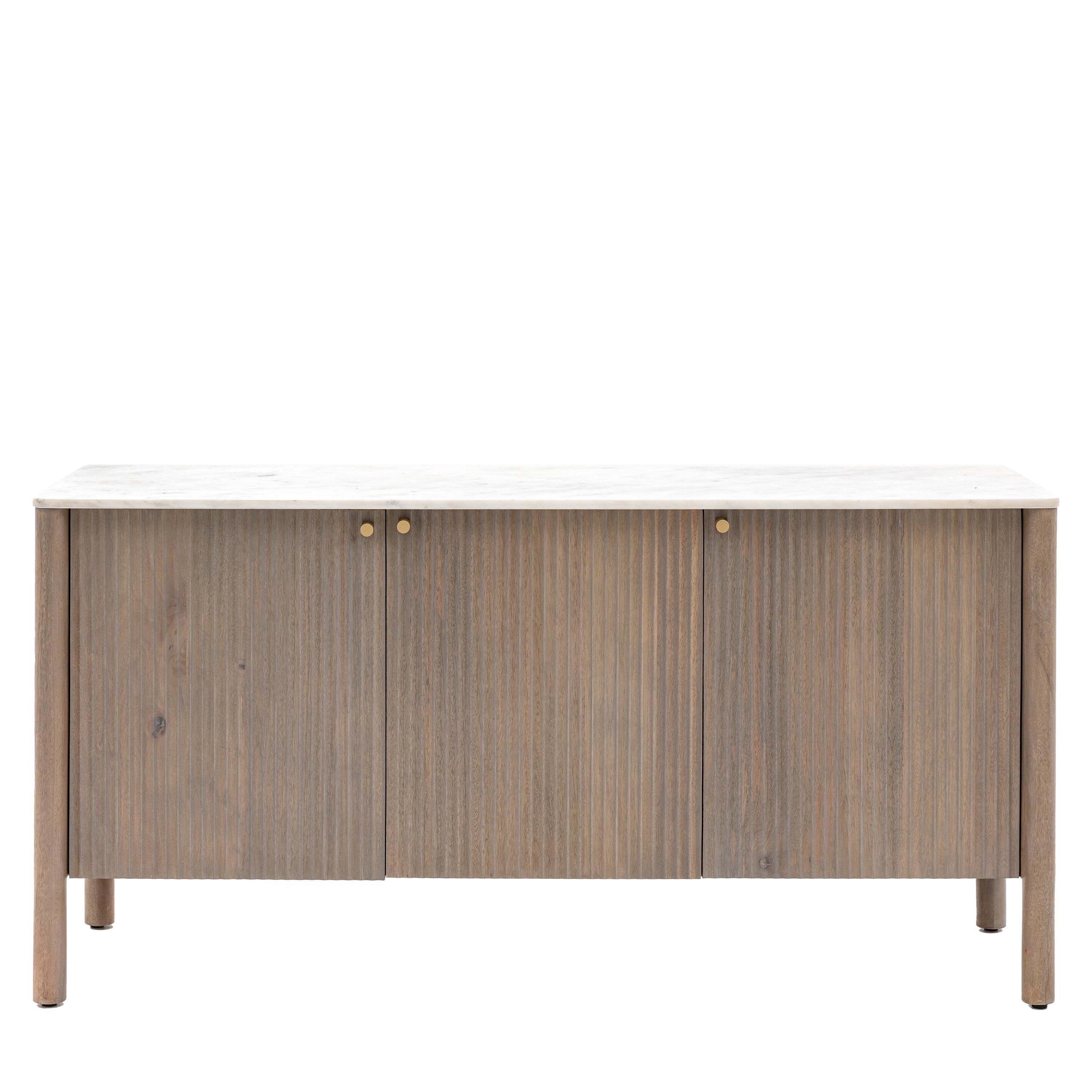 Marmo 3 Door Sideboard - Mango Wood / Marble / MDF | Migo Interiors