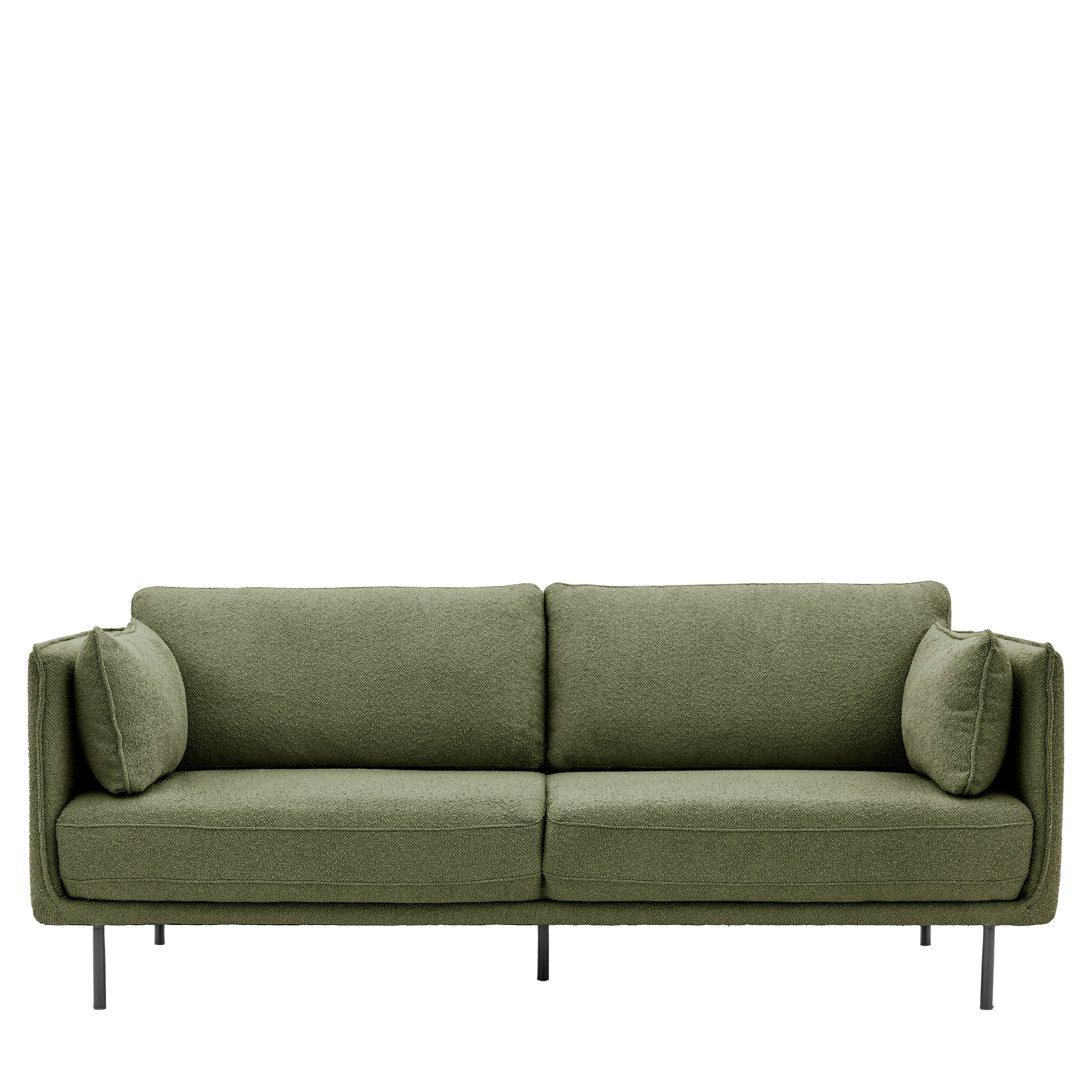 Wigmore Sofa Verdant Green Boucle - Maple / Polyester / Plywood / Foam / Polyfibre / Iron | Migo Interiors