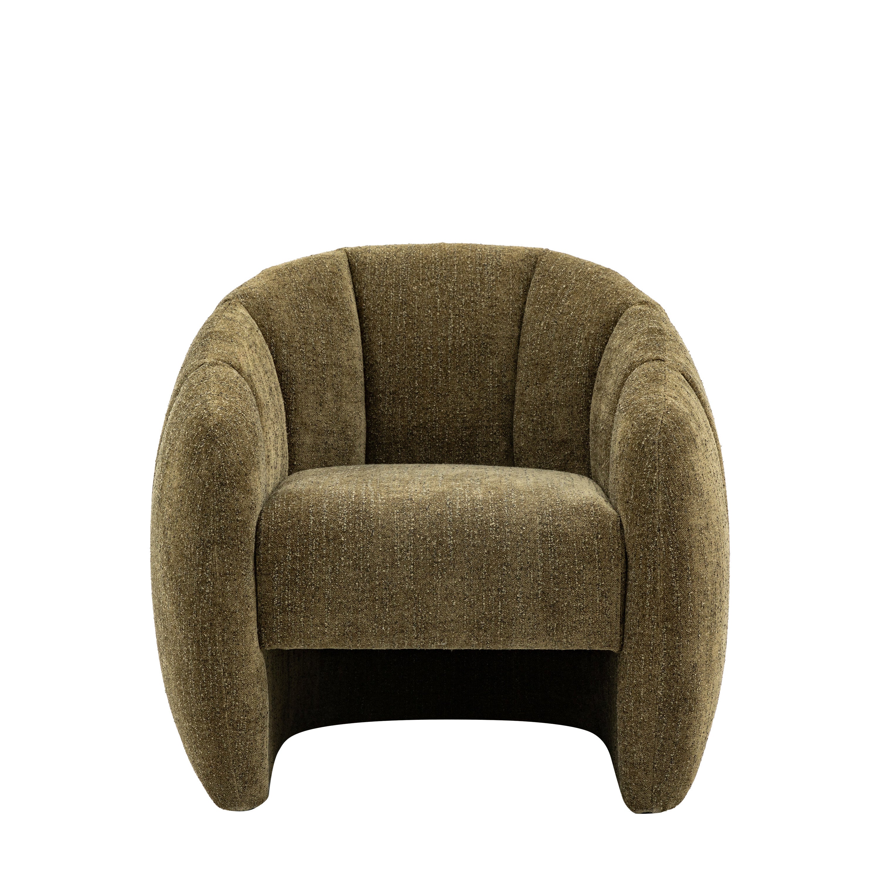 Atella Tub Chair Moss Green - Plywood / Polyester Fabric / Foam / Polyfibre | Migo Interiors