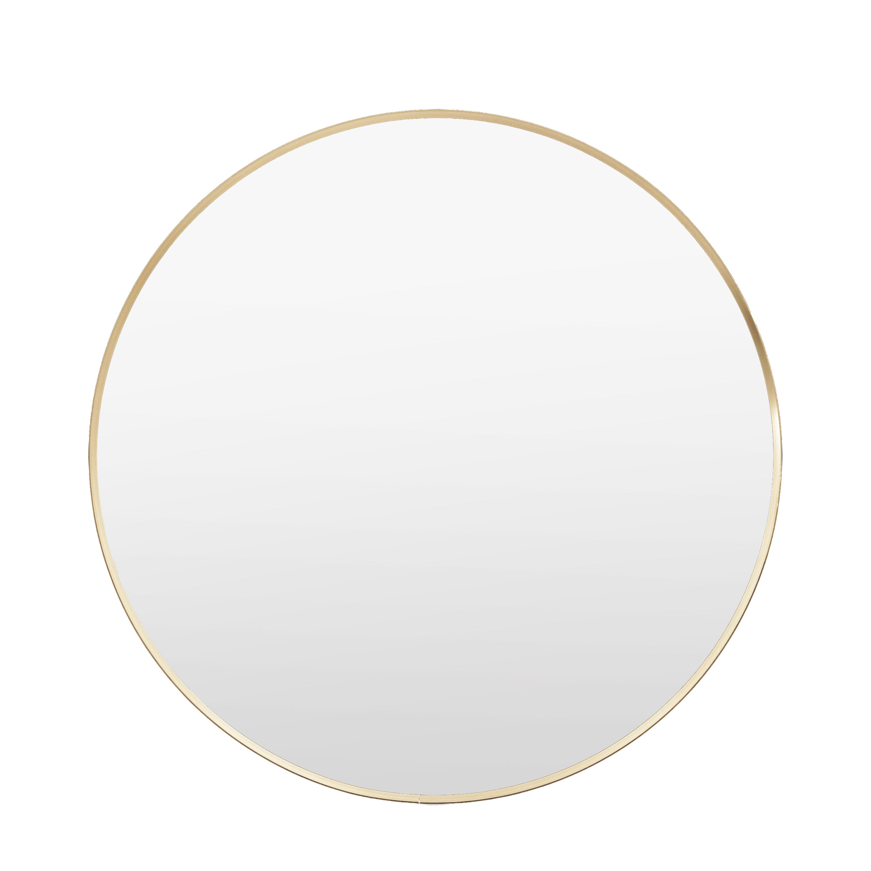 Holworth Large Round Mirror Gold - Glass / MDF / Aluminium | Migo Interiors