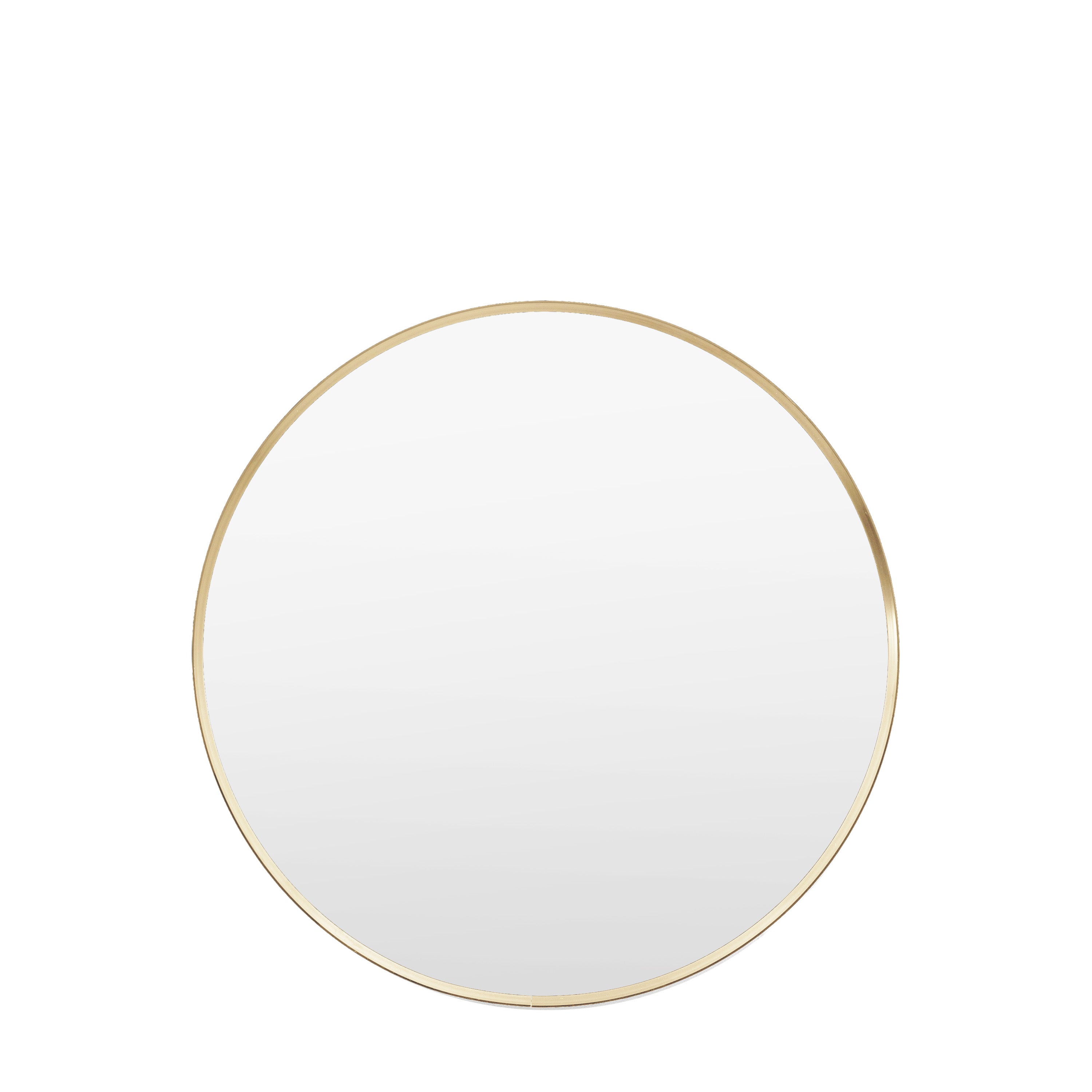 Holworth Round Mirror Gold - Glass / MDF / Aluminium | Migo Interiors