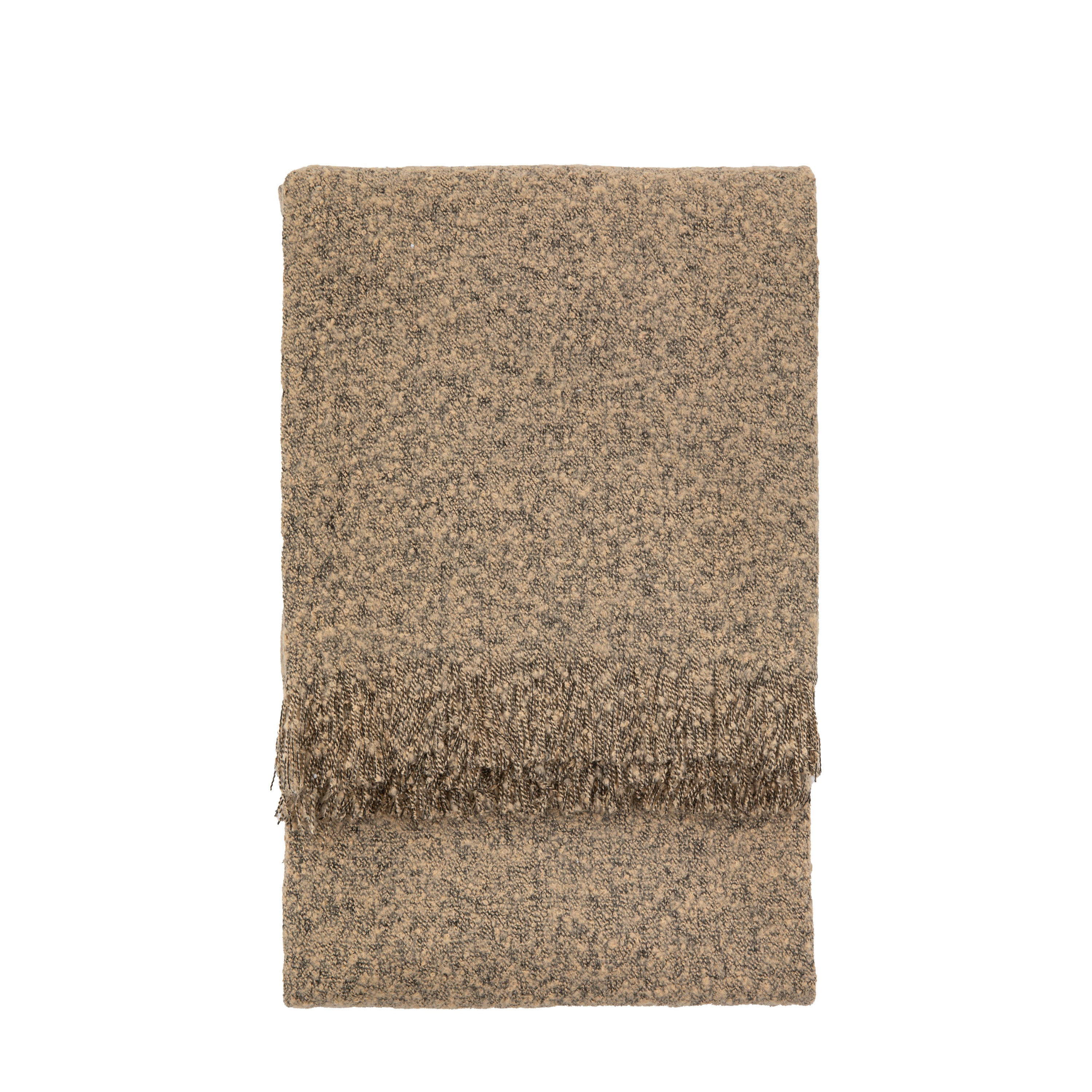 Melange Acrylic Throw Natural - Acrylic / Polyester | Migo Interiors