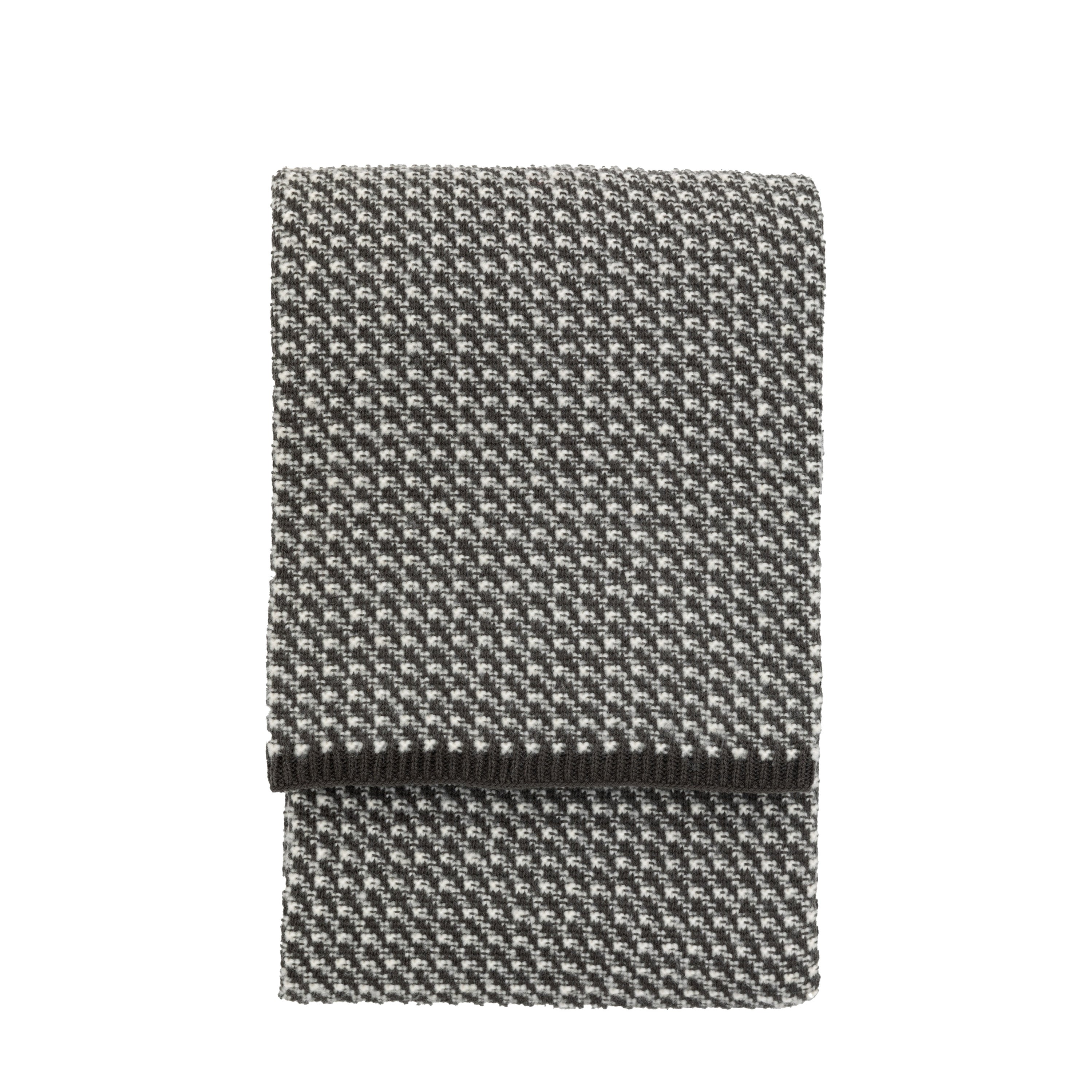 Cross Knit Throw Grey - Polyester / Wool / Acrylic | Migo Interiors