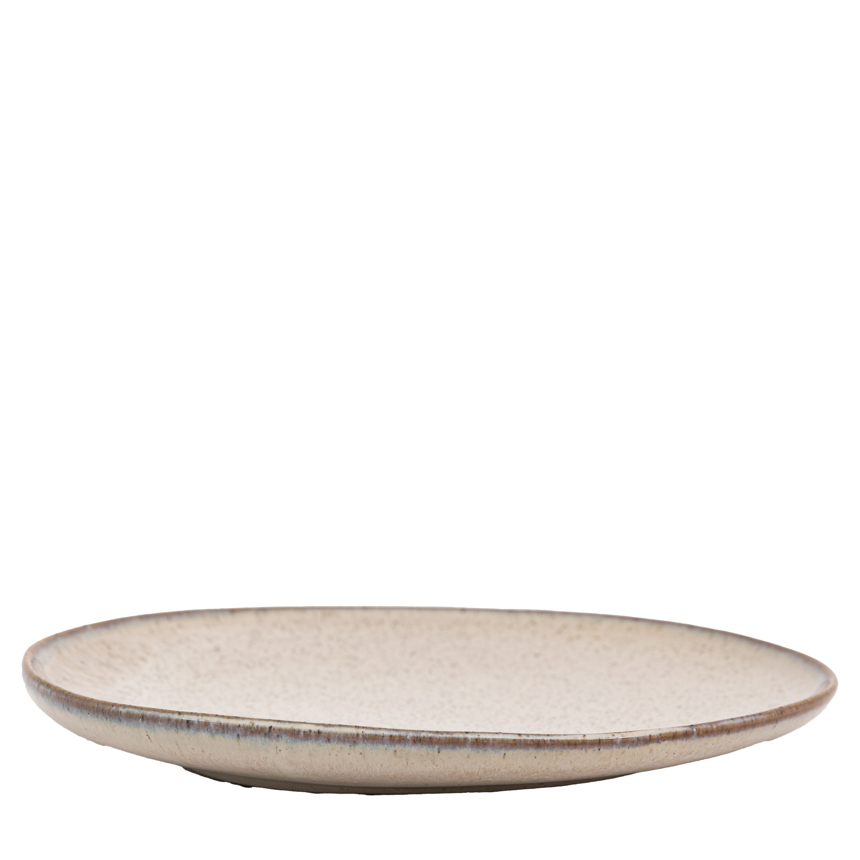 Speckle Glaze Side Plate Oatmeal (4pk) - Ceramic | Migo Interiors