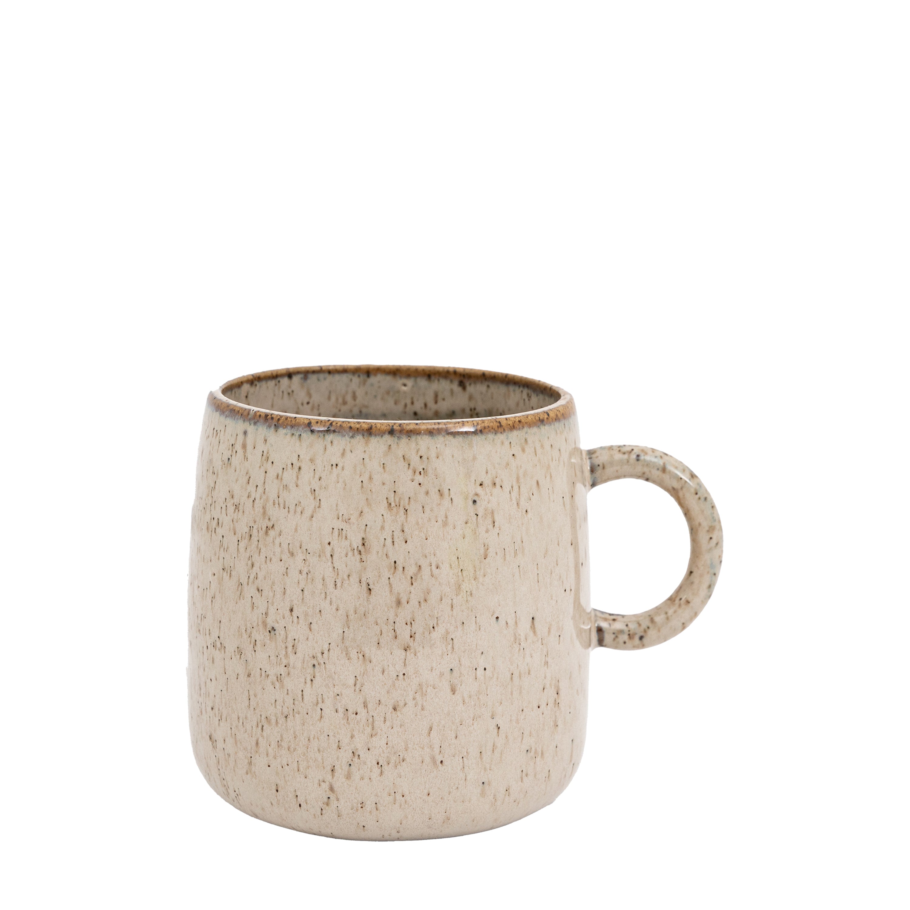 Speckle Glaze Mug Oatmeal (4pk) - Ceramic | Migo Interiors