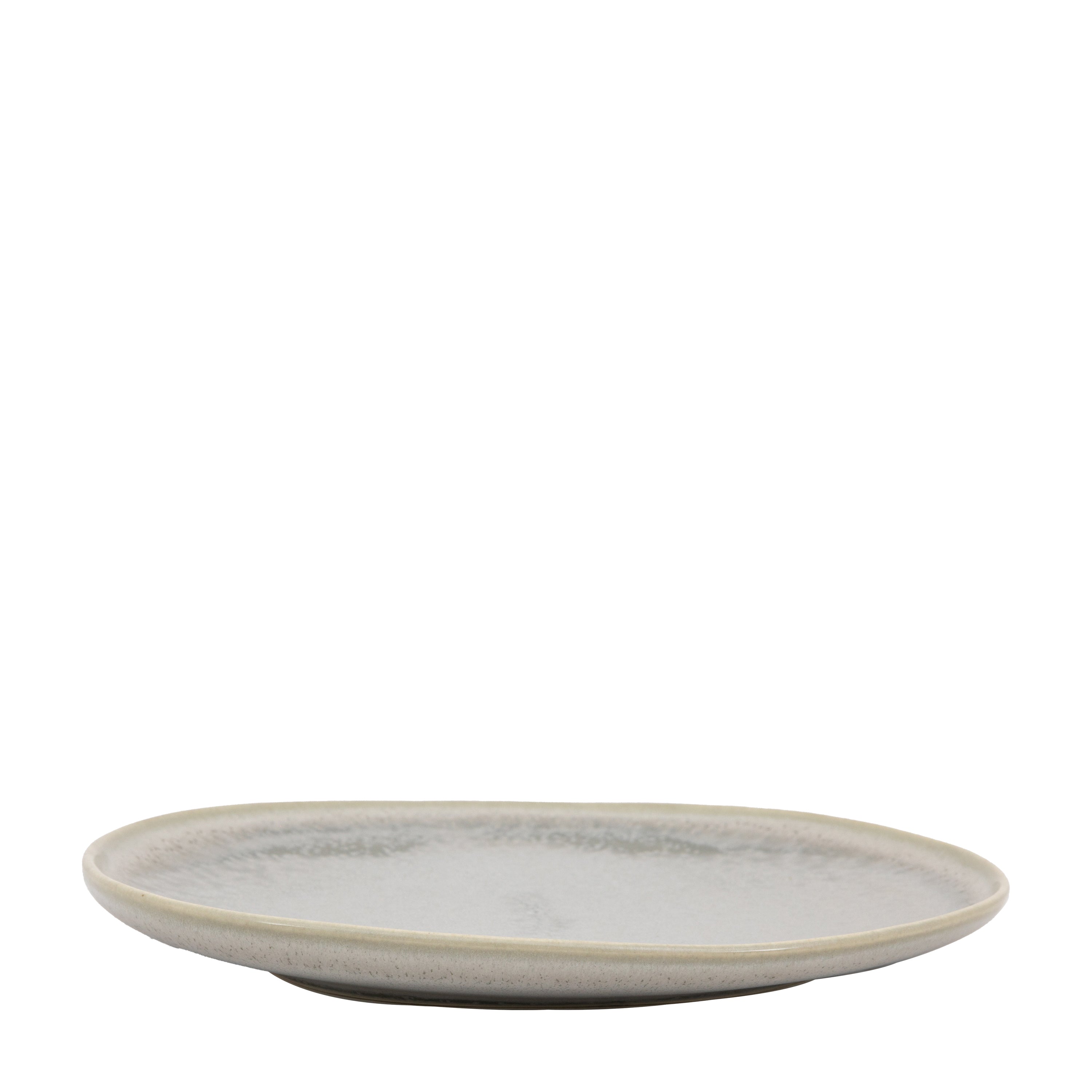 Pebble Glaze Side Plate Dove Grey (4pk) - Ceramic | Migo Interiors