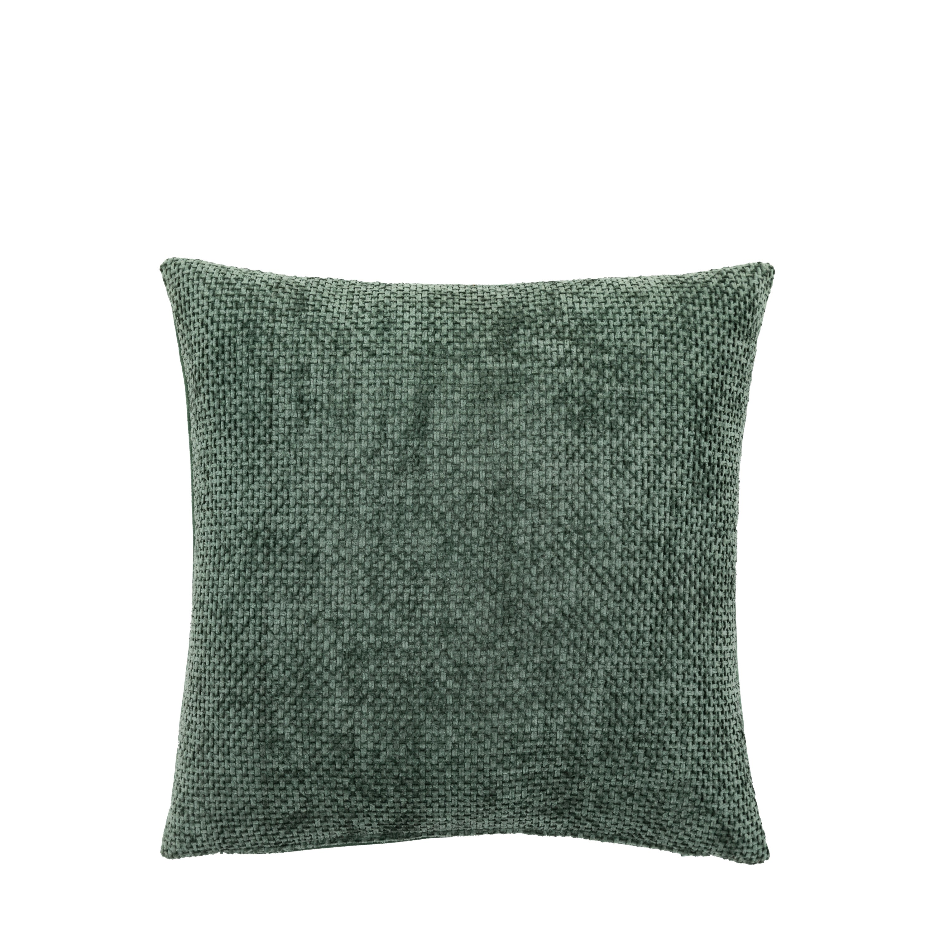 Basketweave Chenille Cushion Olive 2pk - Polyester | Migo Interiors