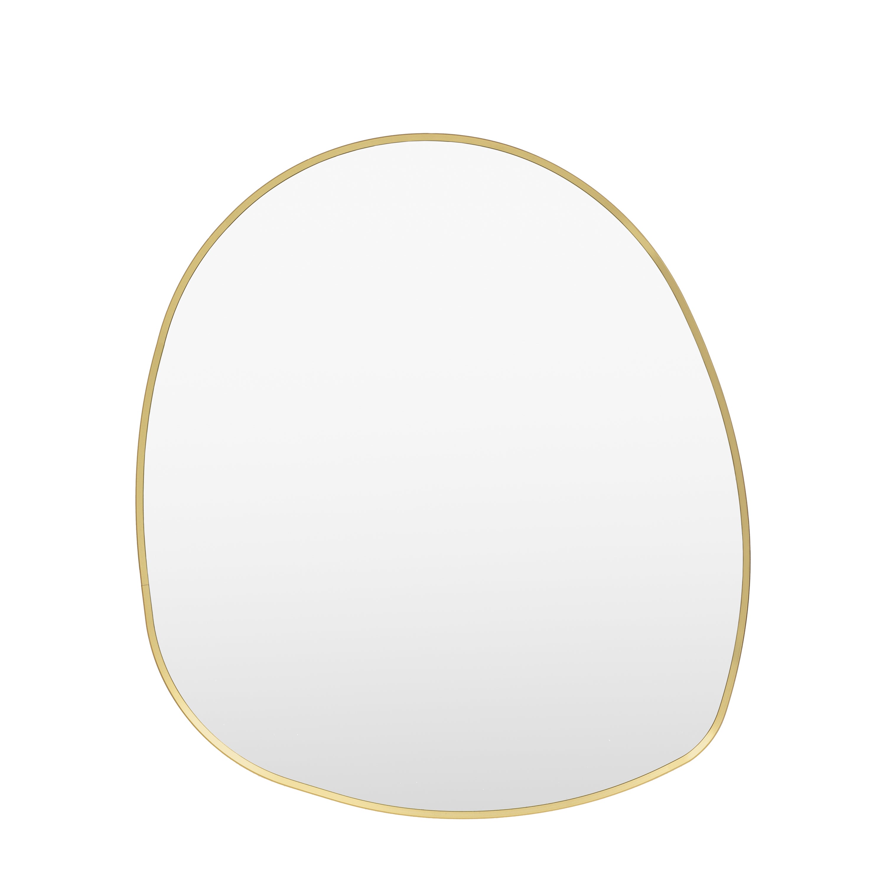 Holworth Pebble Mirror Gold - Glass / Aluminium Alloy / MDF | Migo Interiors