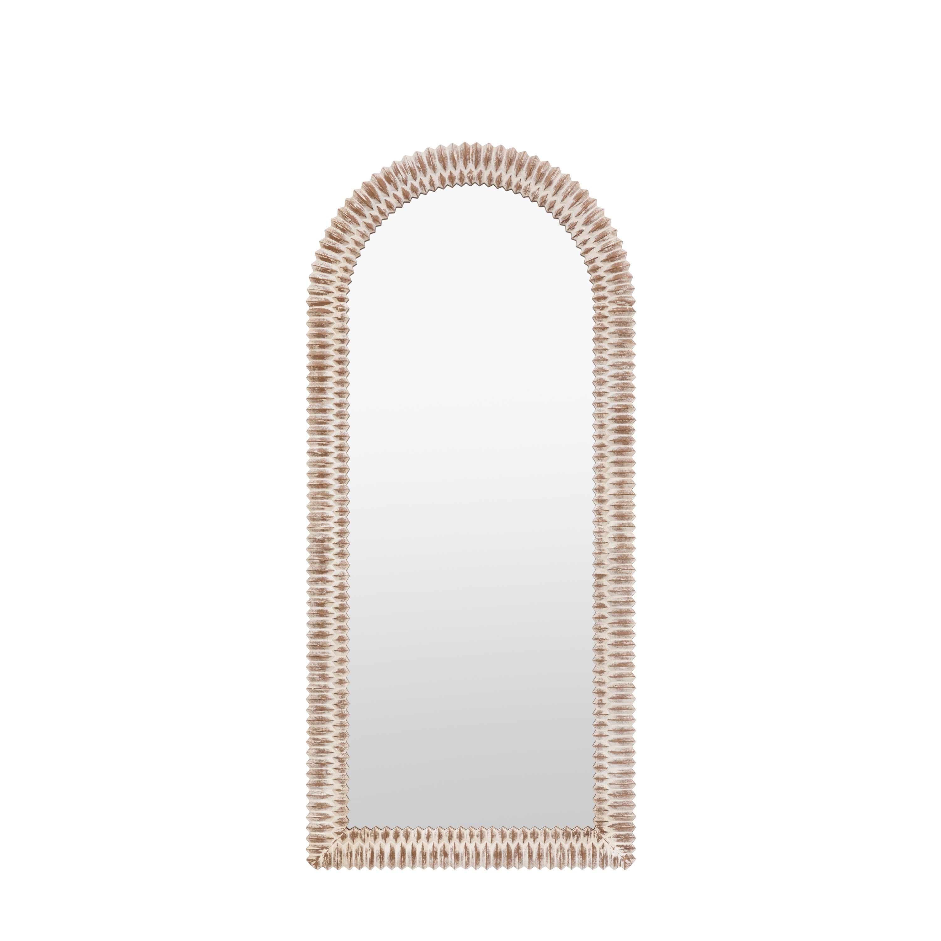 Pimlico Arch Leaner White Wash - MDF / Glass | Migo Interiors