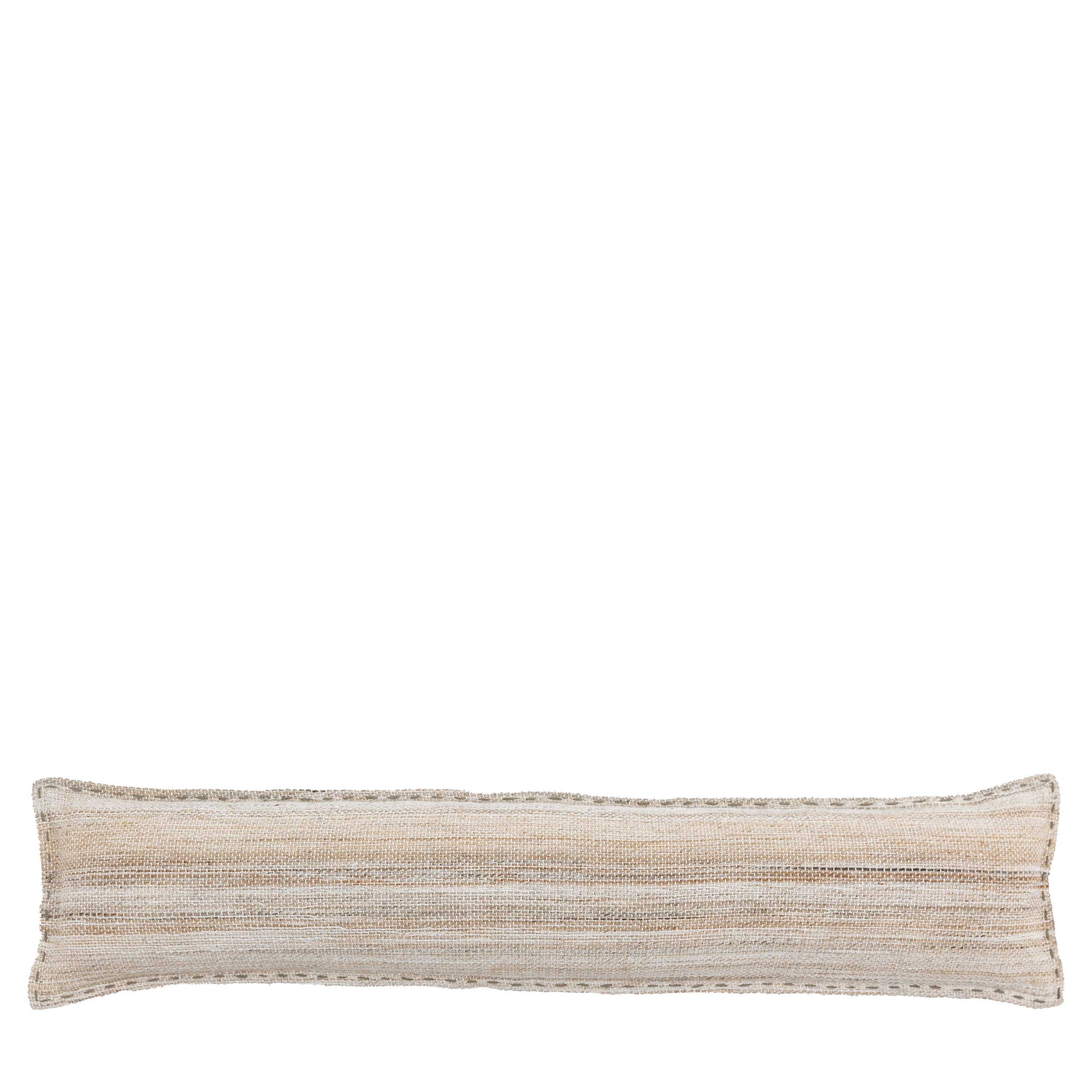 Cardinham Stitched Draught Excluder Ecru - Polyester | Migo Interiors