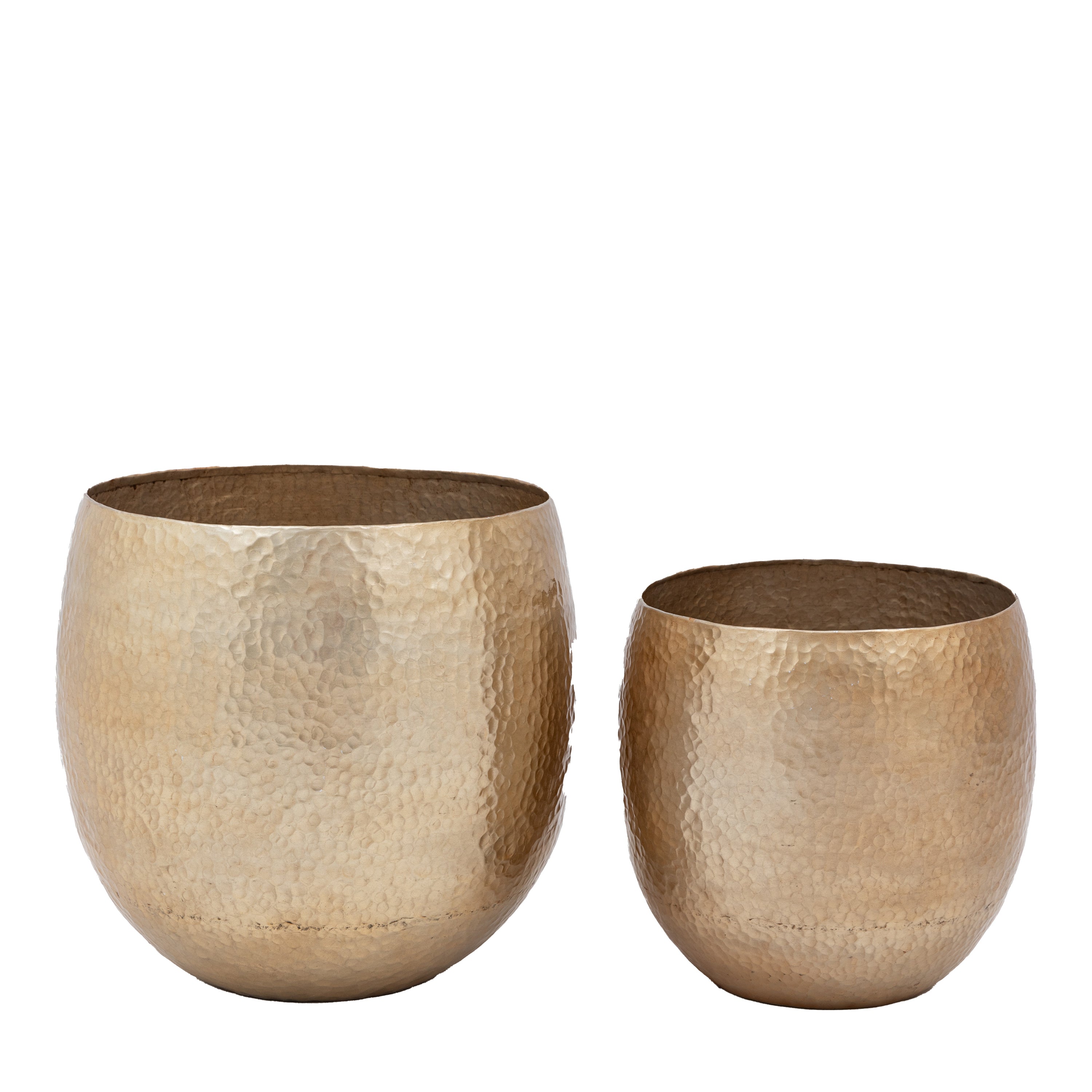 Volta Metal Planter (2pk) - Aluminium | Migo Interiors