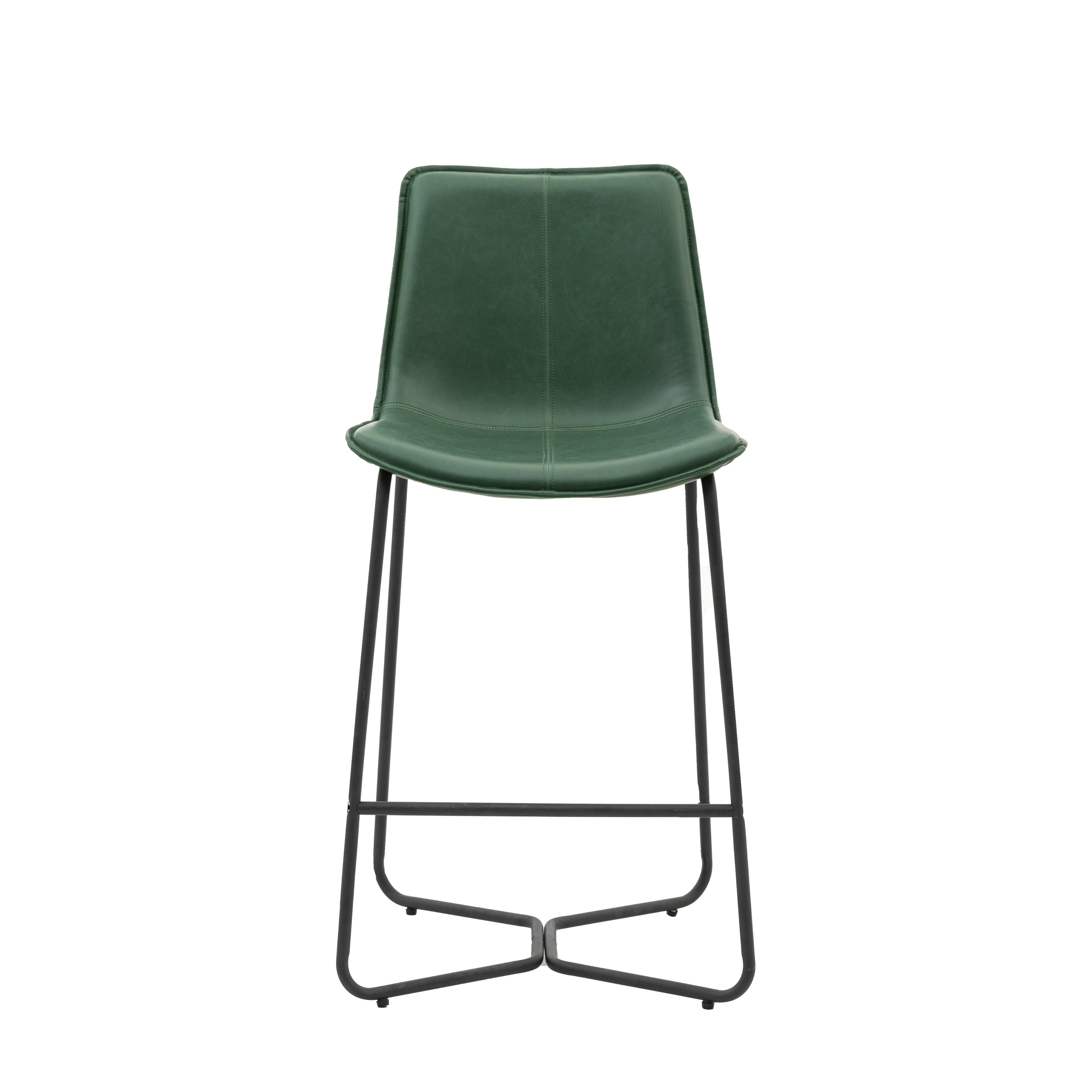 Hawking Stool Green (2pk) - Iron / Plywood / PU / Foam | Migo Interiors