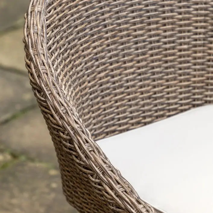 Lucera 4-Seater Round Outdoor Dining Set – Effortless Outdoor Elegance
