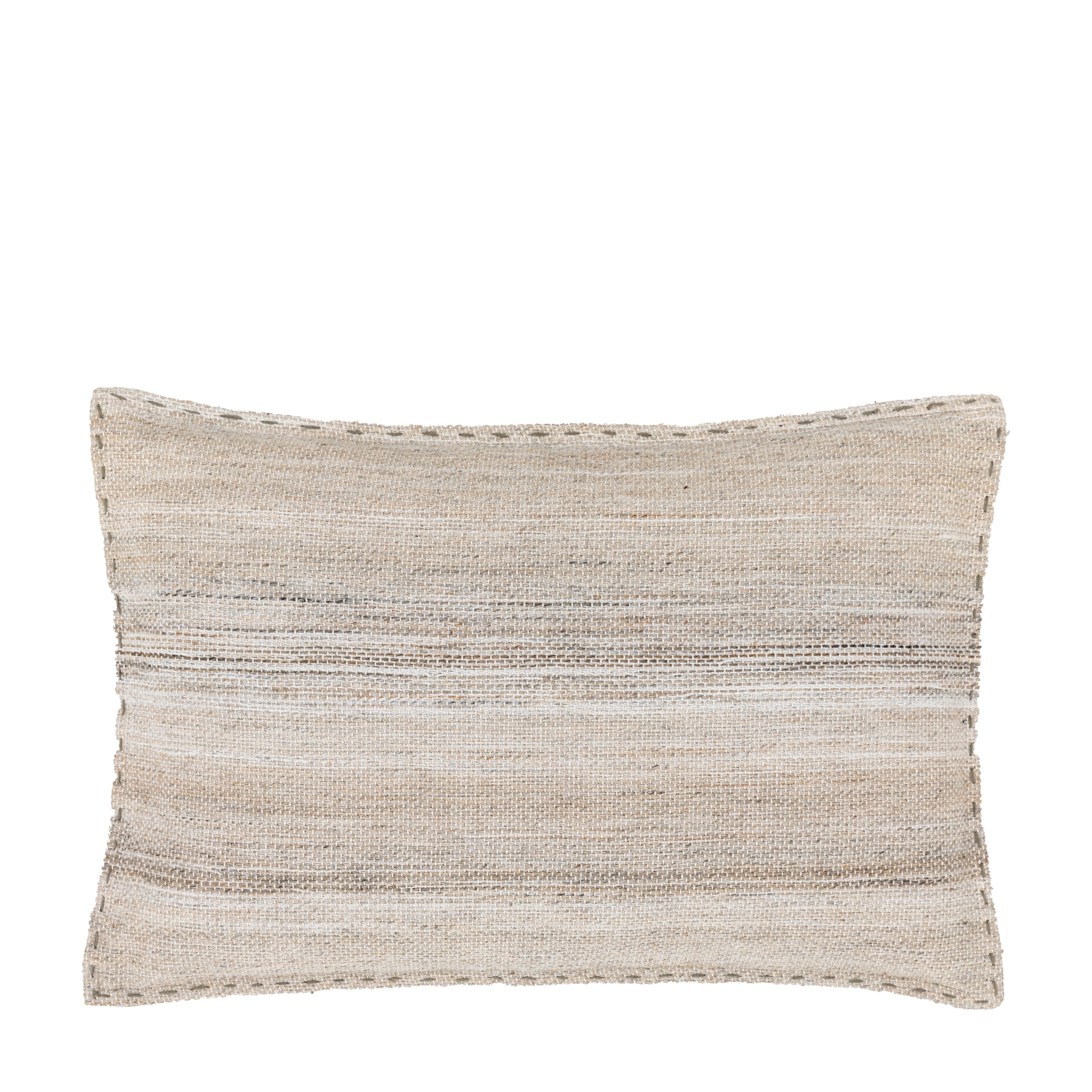 Cardinham Stitched Cushion Ecru - Polyester | Migo Interiors