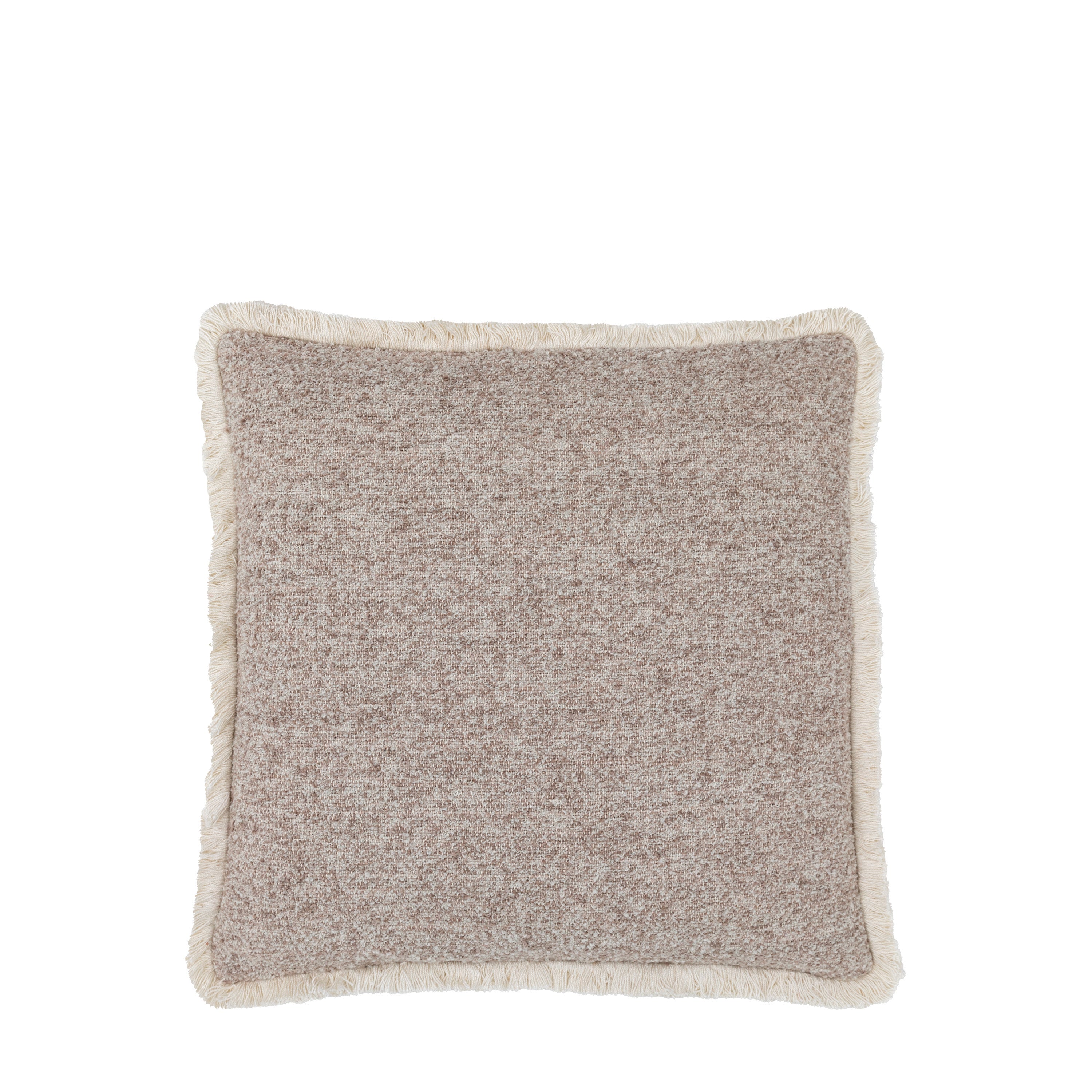 Woodleigh Fringe Cushion Stone - Polyester | Migo Interiors