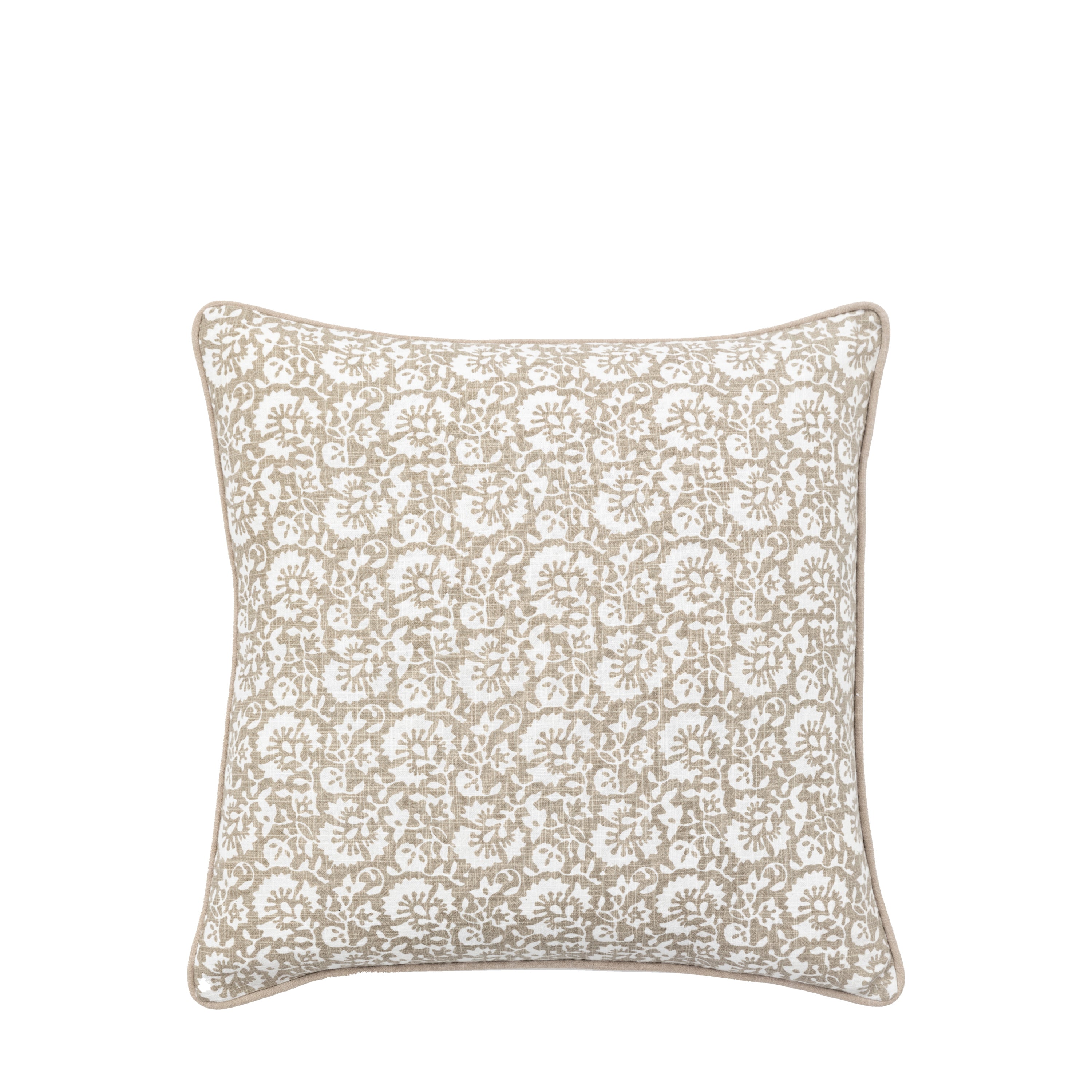 Morley Floral Cushion Taupe