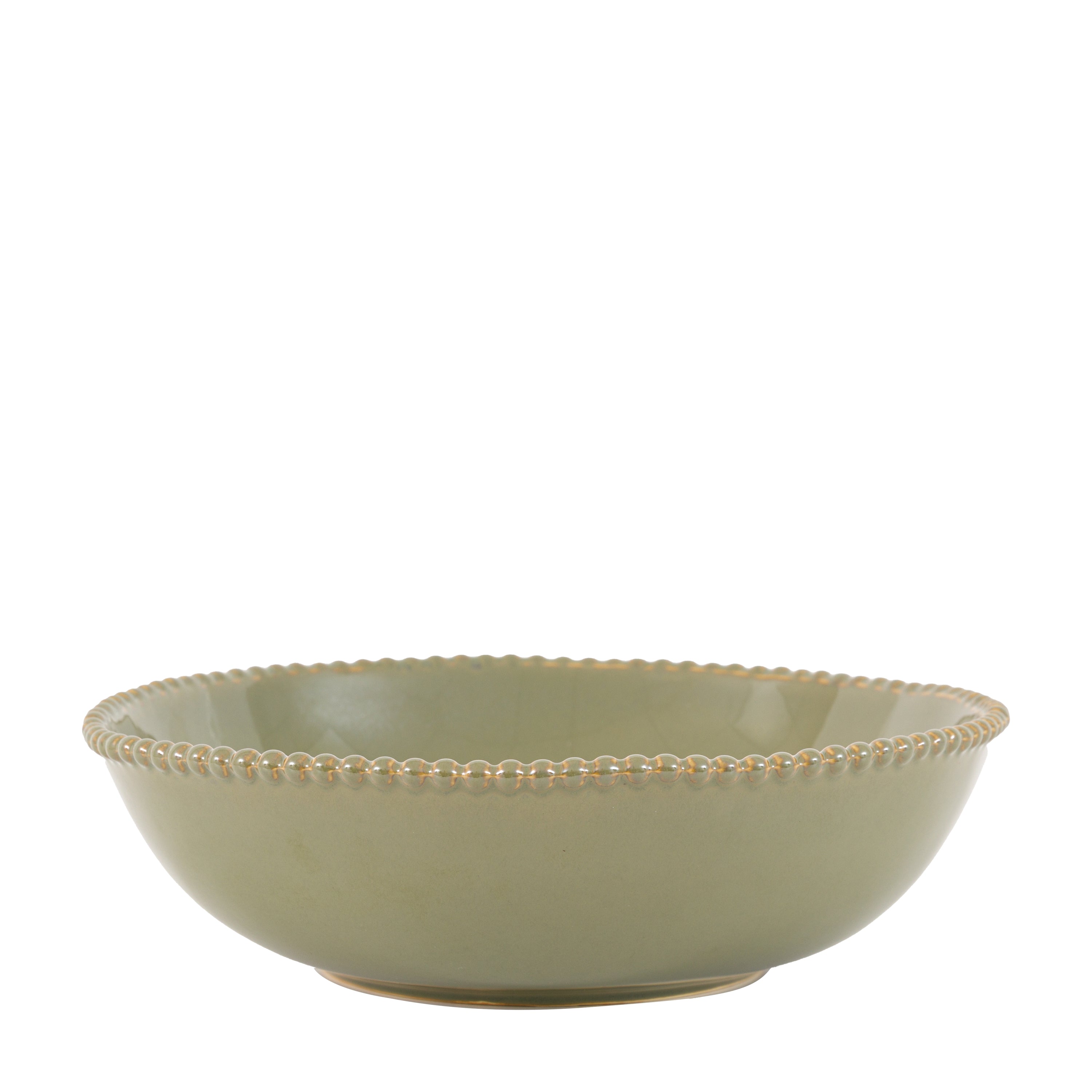 Organic Beaded Pasta Bowl Olive (4pk)