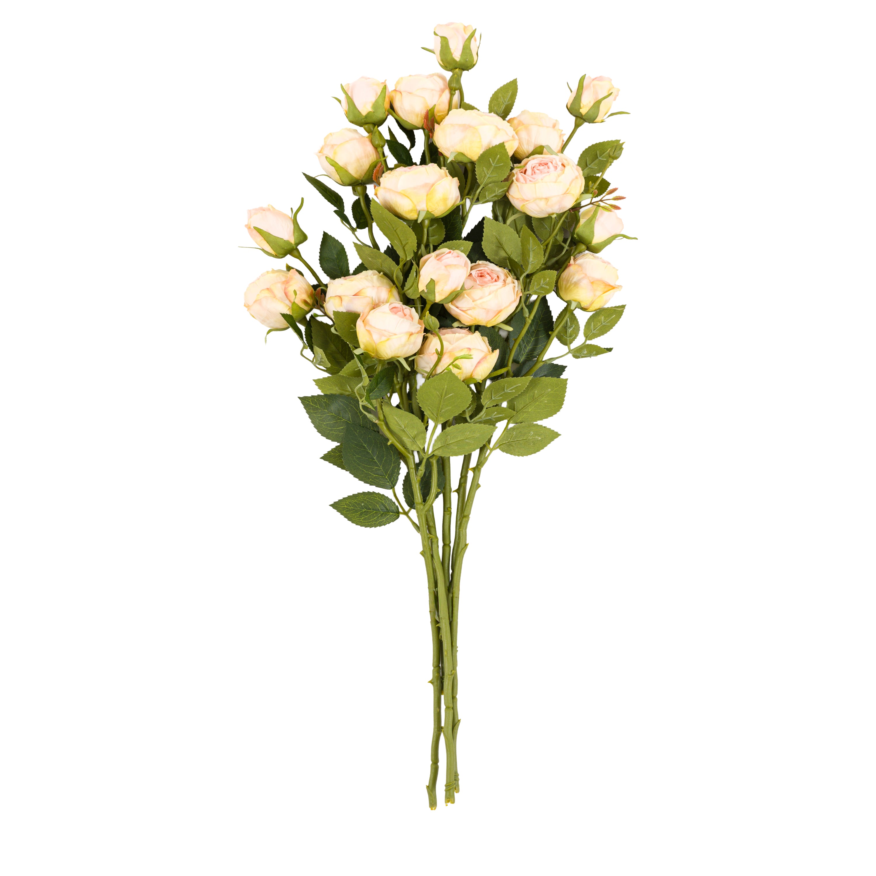 Faux Stem Vintage Rose White (6pk)