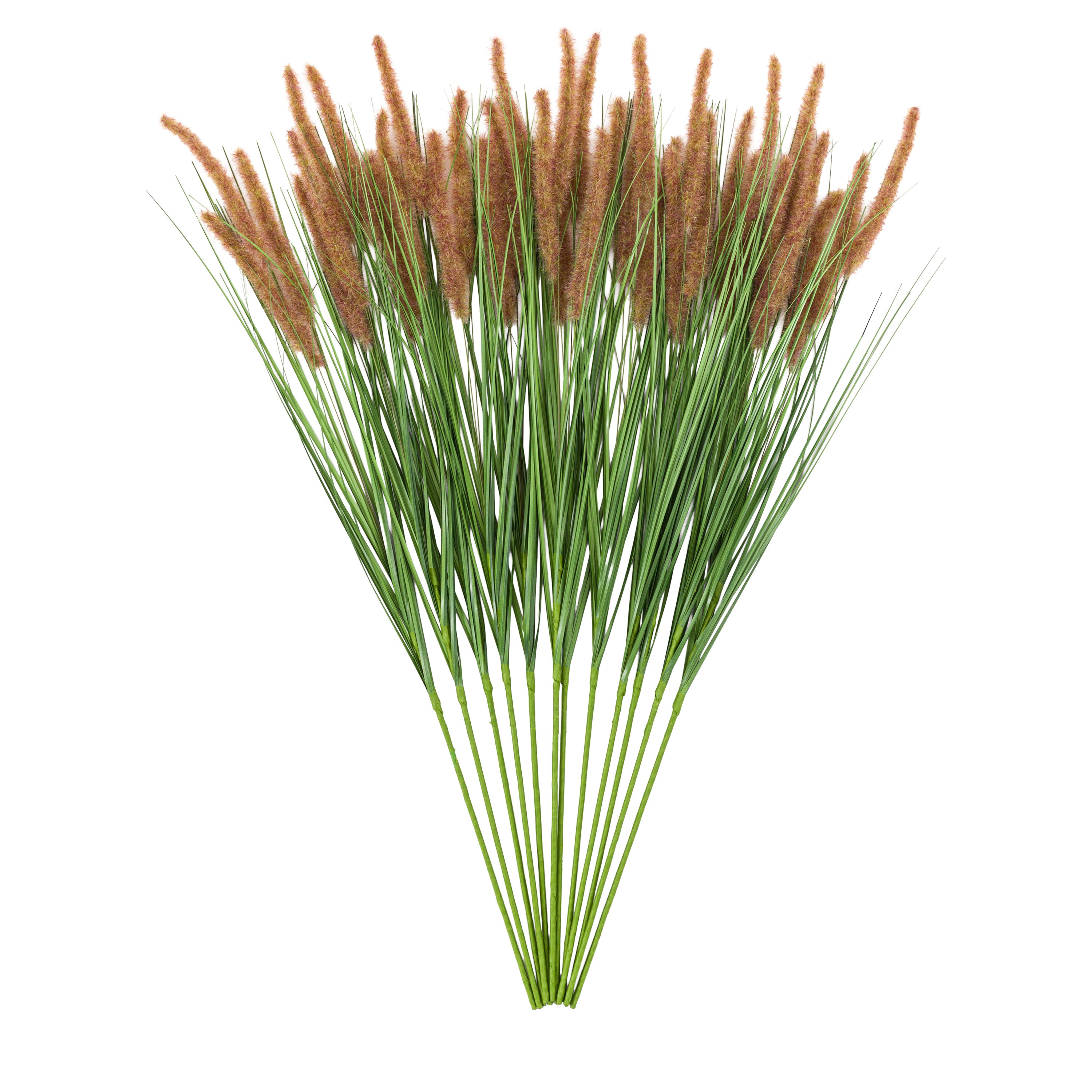 Faux Grass with Seed Heads Natural (12pk)